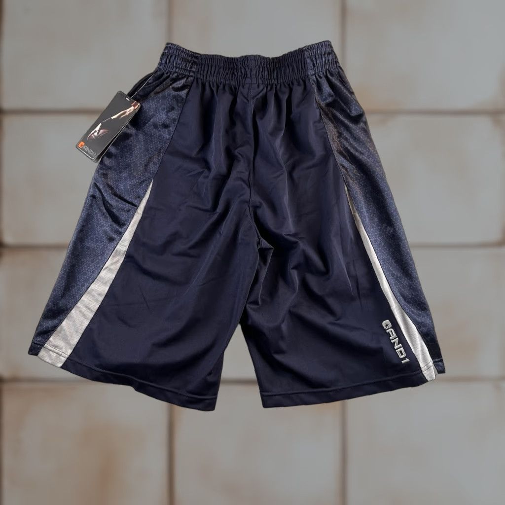 Vintage AND1 Baseline Basketball Shorts Men S Navy NWT Size US 29 - 1 Thumbnail