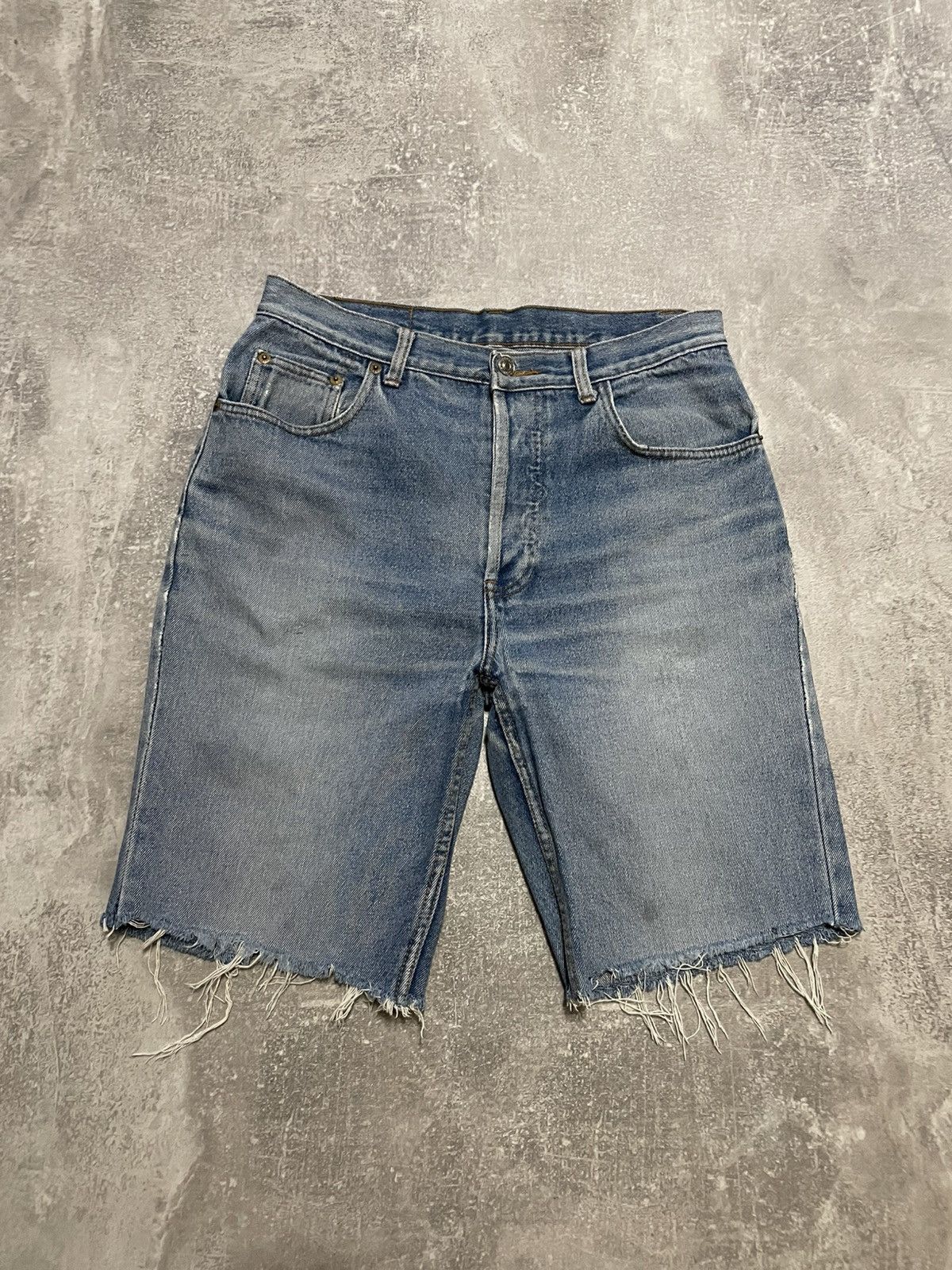 Levi's × Levi's Vintage Clothing × Vintage Vintage Levis Blue Denim Jeans Shorts Size 30 Size US 30 / EU 46 - 2 Thumbnail