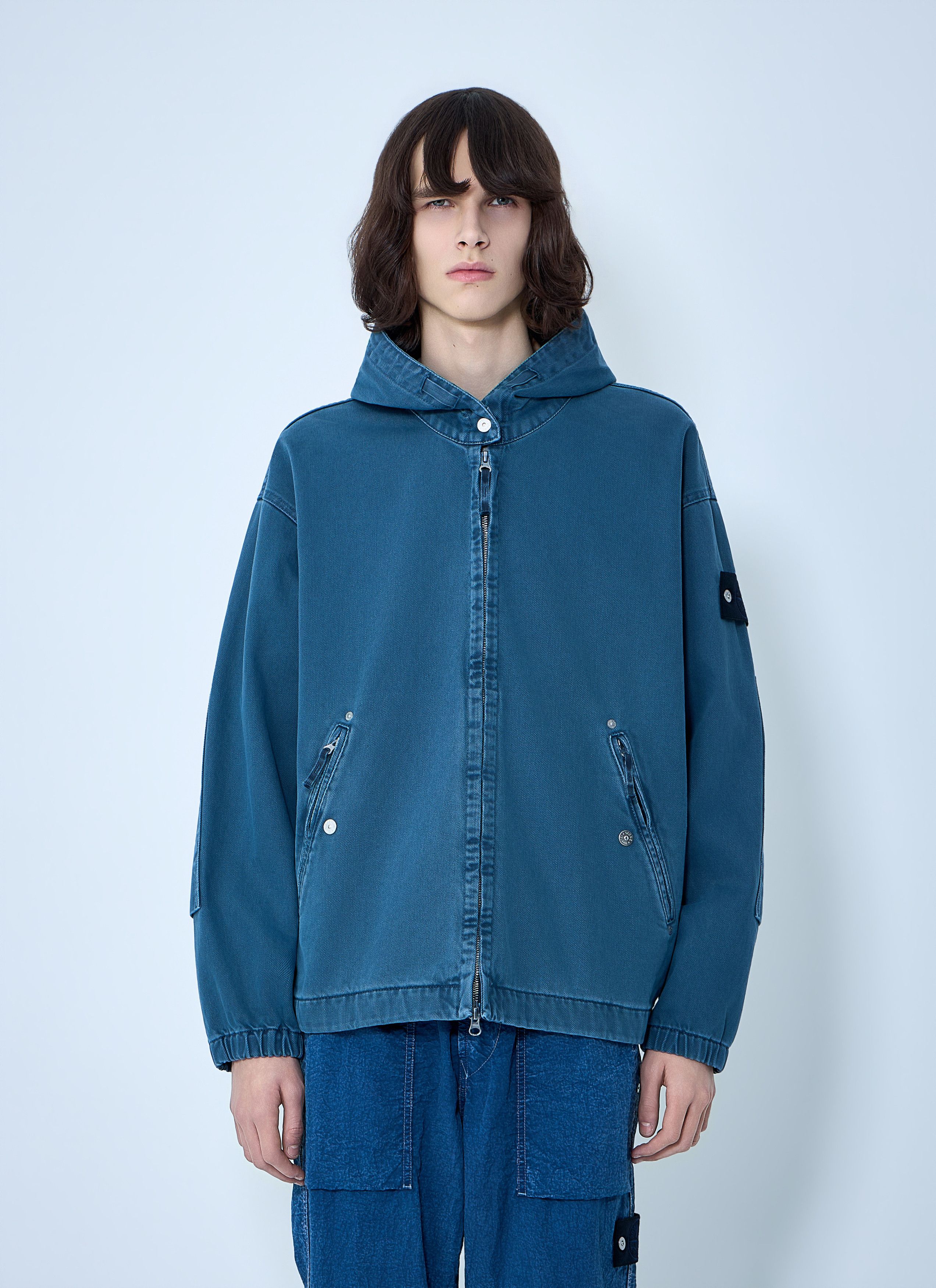 Stone Island Hooded Denim Jacket Size US M / EU 48-50 / 2 - 1 Thumbnail