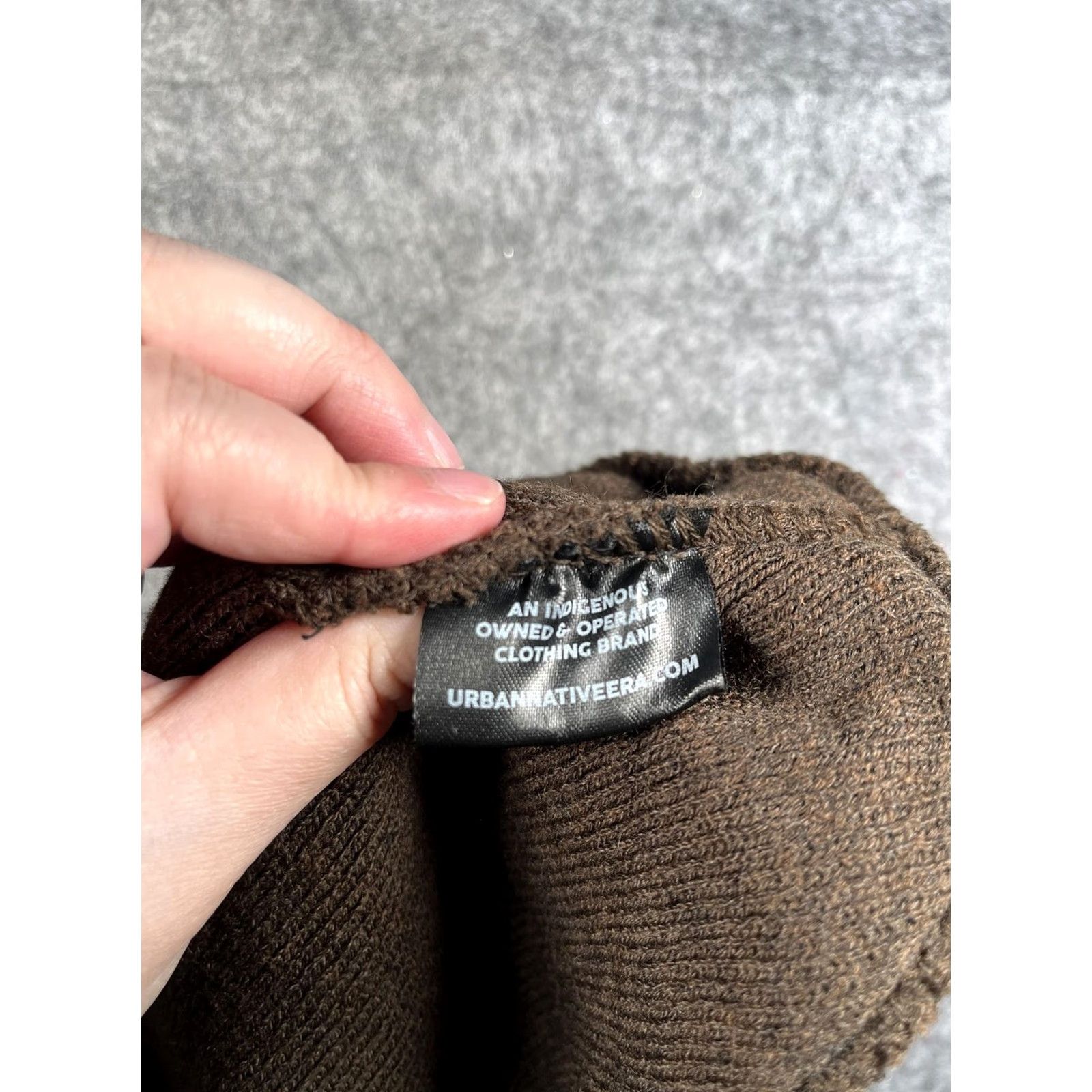 Native VINTAGE? No. Urban Native Era Beanie Mens One Size Brown Knit Bird Logo Winter Casual Size ONE SIZE - 7 Thumbnail