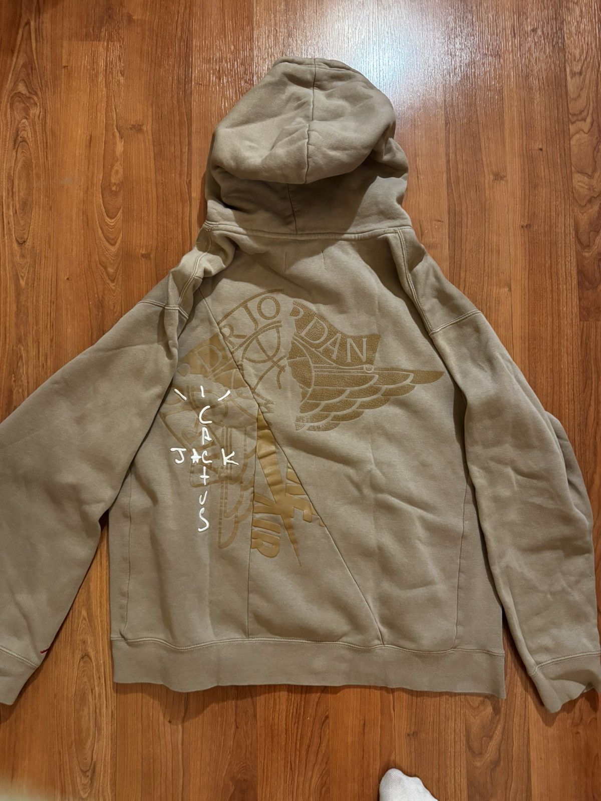 Jordan Brand × Travis Scott Travis Scott Cactus Jack x Jordan Nike Hoodie Tan Size XL Size US XL / EU 56 / 4 - 5 Thumbnail