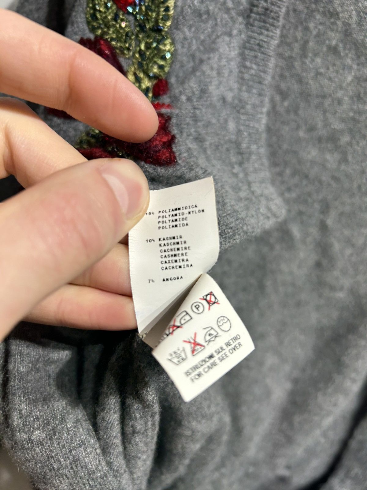 Moschino 3D Floral Embroidery Belted Cardigan Size XS / US 0-2 / IT 36-38 - 10 Thumbnail