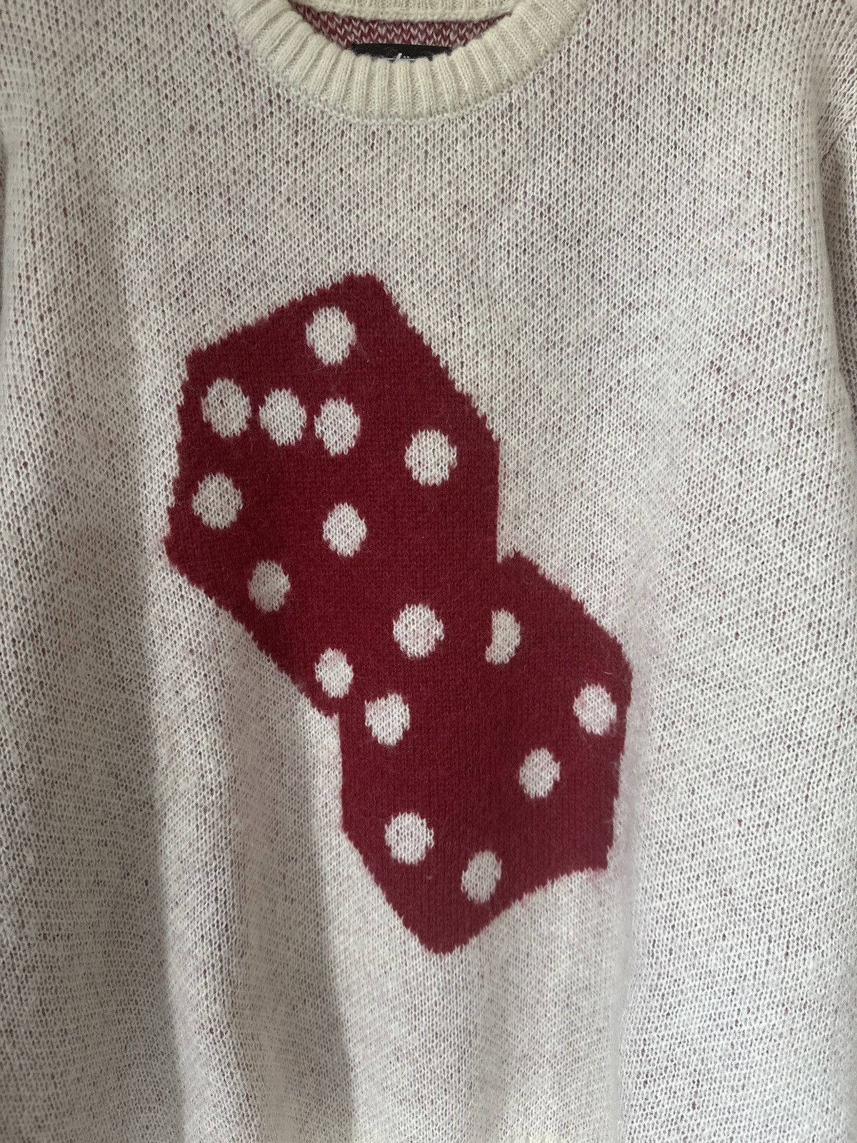 Stussy Stussy Dice Mohair Sweater S/L AW2021 Size US L / EU 52-54 / 3 - 4 Thumbnail