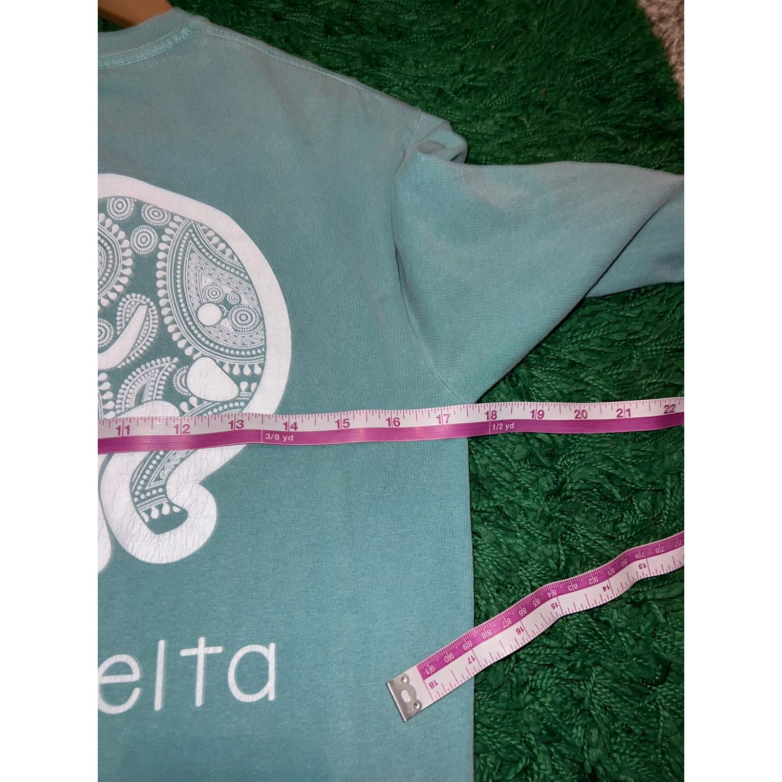 Comfort Colors Alpha Xi Delta Shirt Long Sleeve Elephant College Y2K Small Size US S / EU 44-46 / 1 - 8 Thumbnail