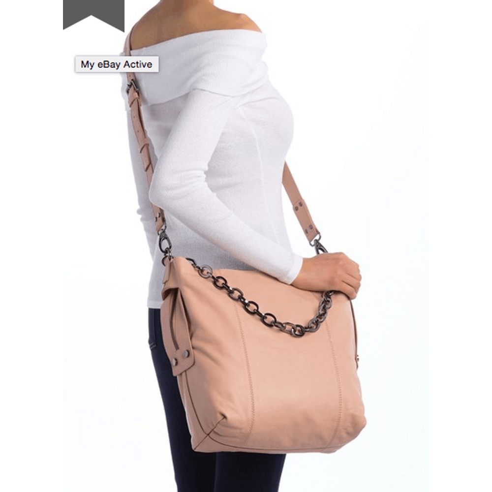 Other Kooba Dante Hobo Grey Crossbody Handbag Leather Size ONE SIZE - 6 Thumbnail