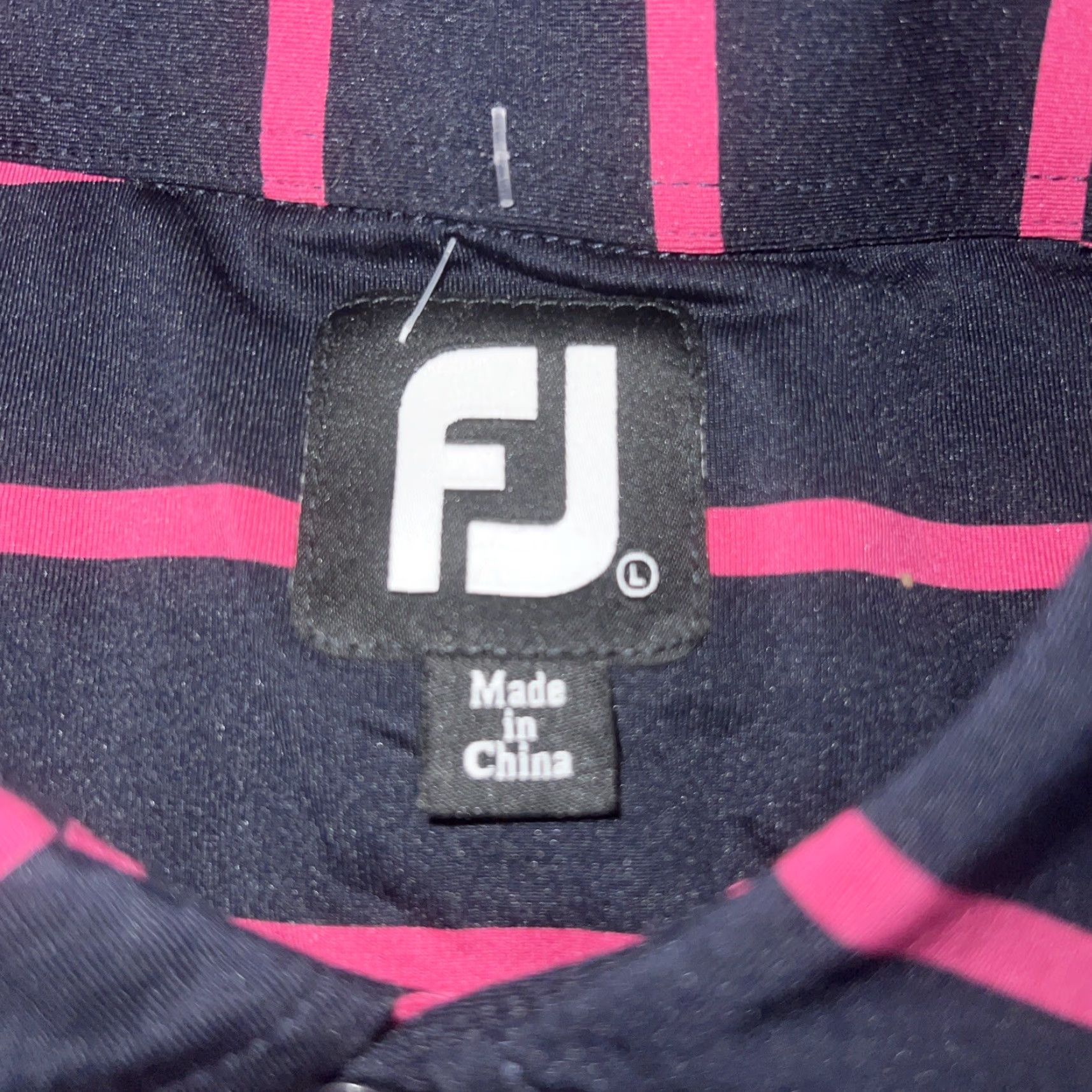 Footjoy FootJoy Polo Mens Size L Black Pink Striped Polo Shirt Men L Pattern Striped Size US L / EU 52-54 / 3 - 3 Thumbnail
