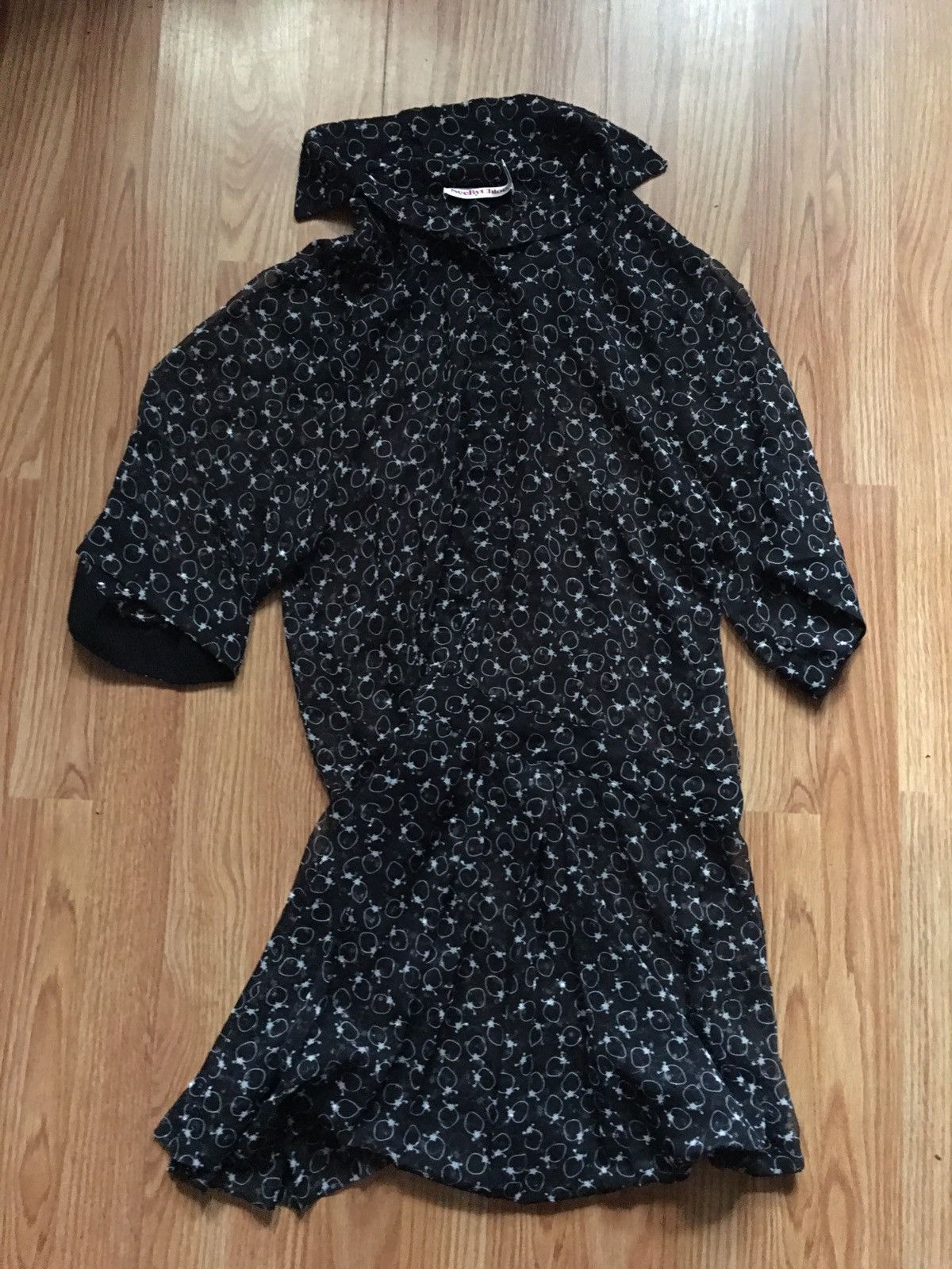 Chloe See by Chloe Black Chiffon Dress Strawberry Size EU34 US2 Size XS / US 0-2 / IT 36-38 - 6 Thumbnail