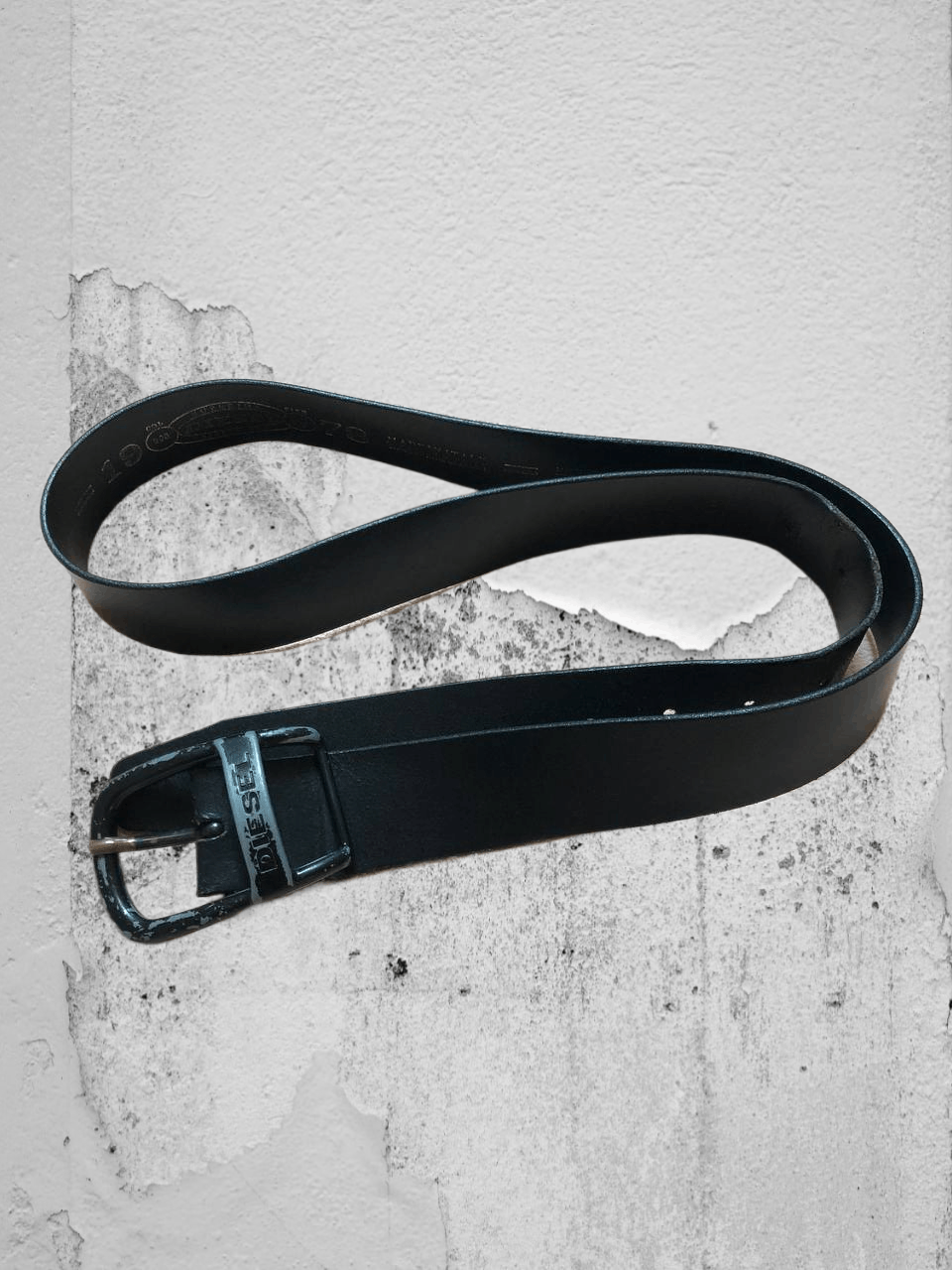 Diesel Vintage Belt black Diesel logo Streetwear One size Y2K Size ONE SIZE - 1 Thumbnail