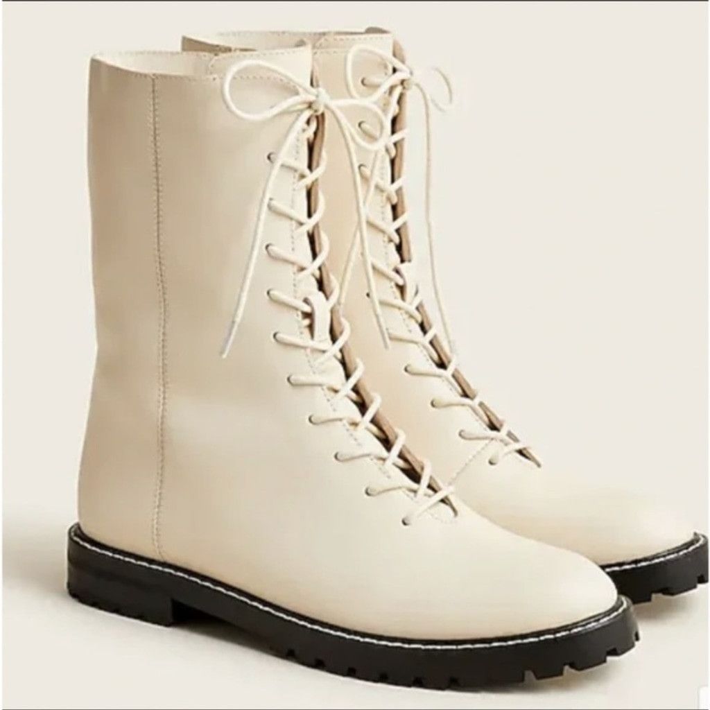 J.Crew J.Crew Gwen Lug Sole Combat Boots Size US 6.5 / IT 36.5 - 1 Thumbnail