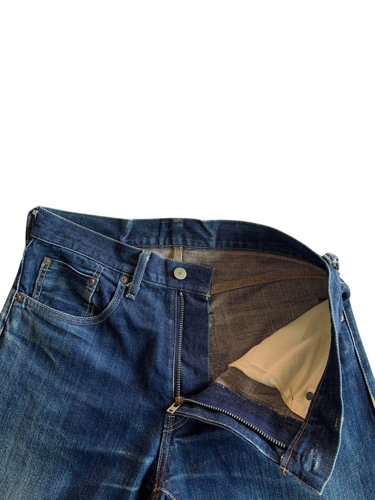 Muji MUJI SELVEDGE JAPANESE DISTRESSED DENIM Size US 31 - 13 Thumbnail