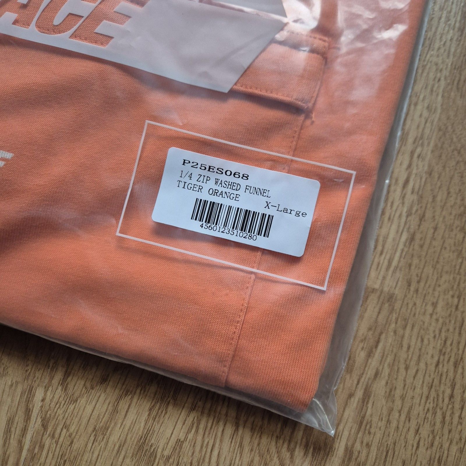 Palace Palace Quarter Zip Washed Funnel Tiger Orange XL NewFW23 Size US XL / EU 56 / 4 - 7 Thumbnail