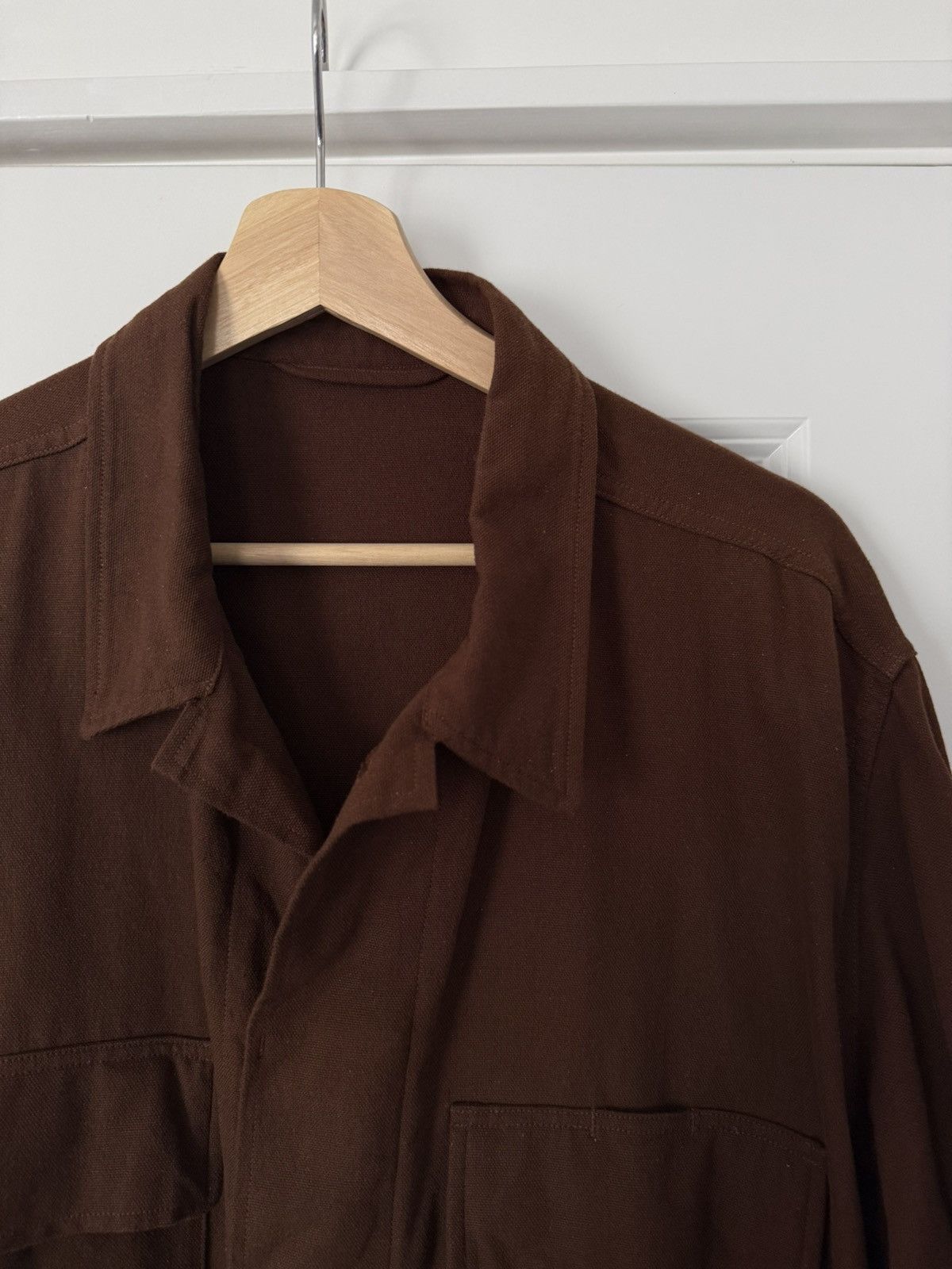 Comoli Brown cotton field jacket Size US M / EU 48-50 / 2 - 2 Thumbnail