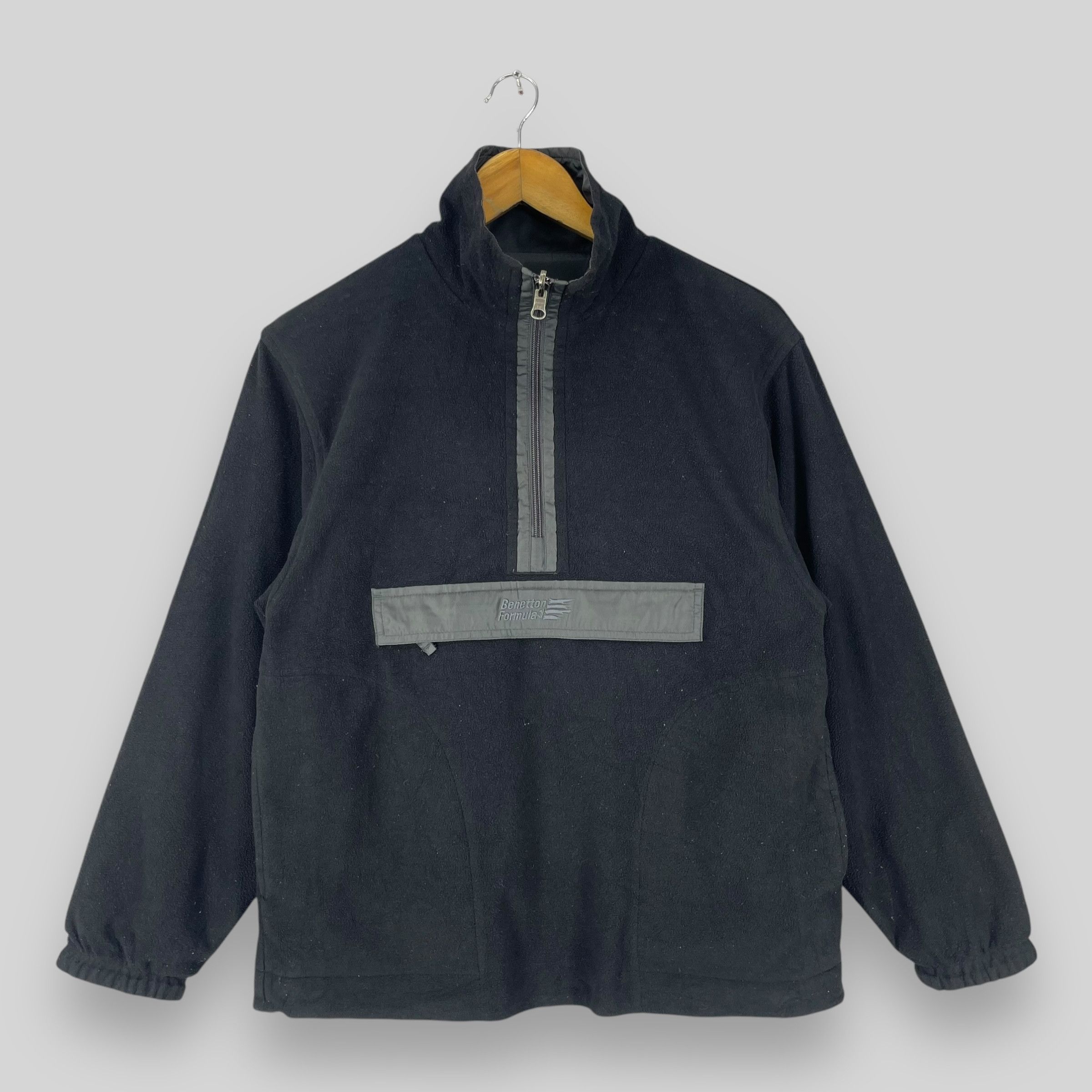 Benetton Vintage BENETTON Formula 1 Fleece Anorak Half Zipper Jacket Size US S / EU 44-46 / 1 - 1 Thumbnail
