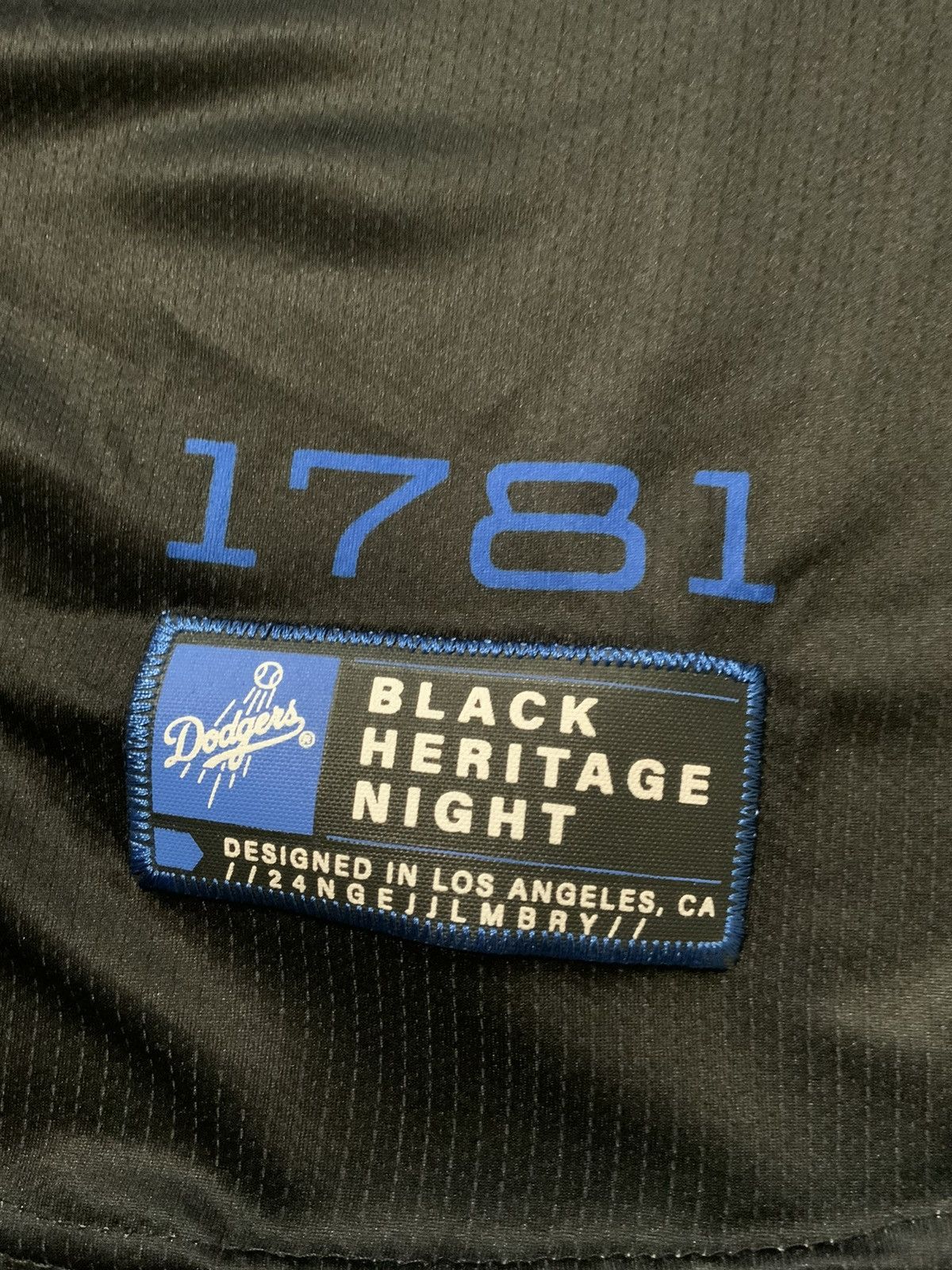 MLB Los Angeles Dodgers Black Heritage 2024 Baseball Jersey Size US M / EU 48-50 / 2 - 6 Thumbnail