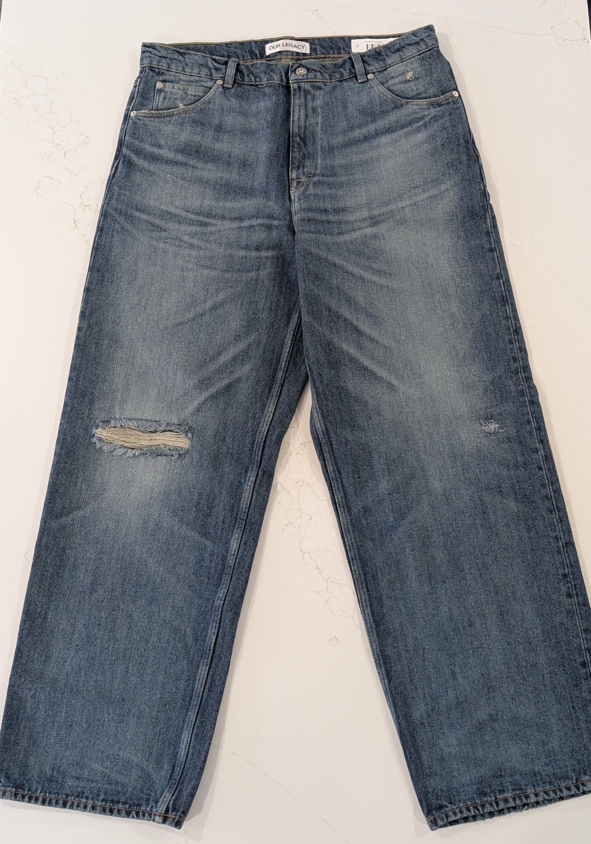 Our Legacy Our Legacy Vast Cut Forever Blue Drape Denim | Grailed