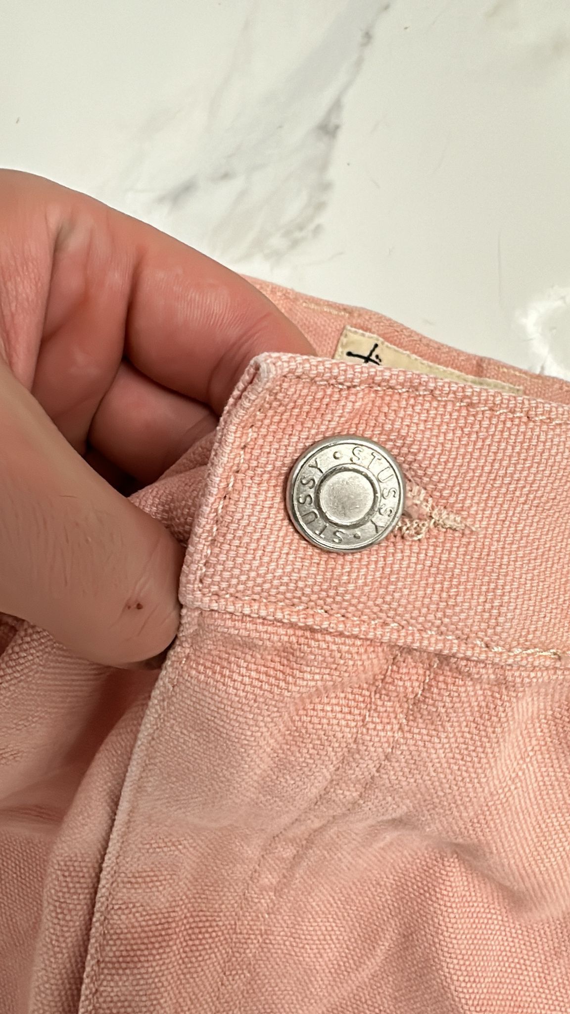 Stussy × Vintage Stussy Double Knee Work Pant in Pink Size 36 Size US 36 / EU 52 - 6 Thumbnail