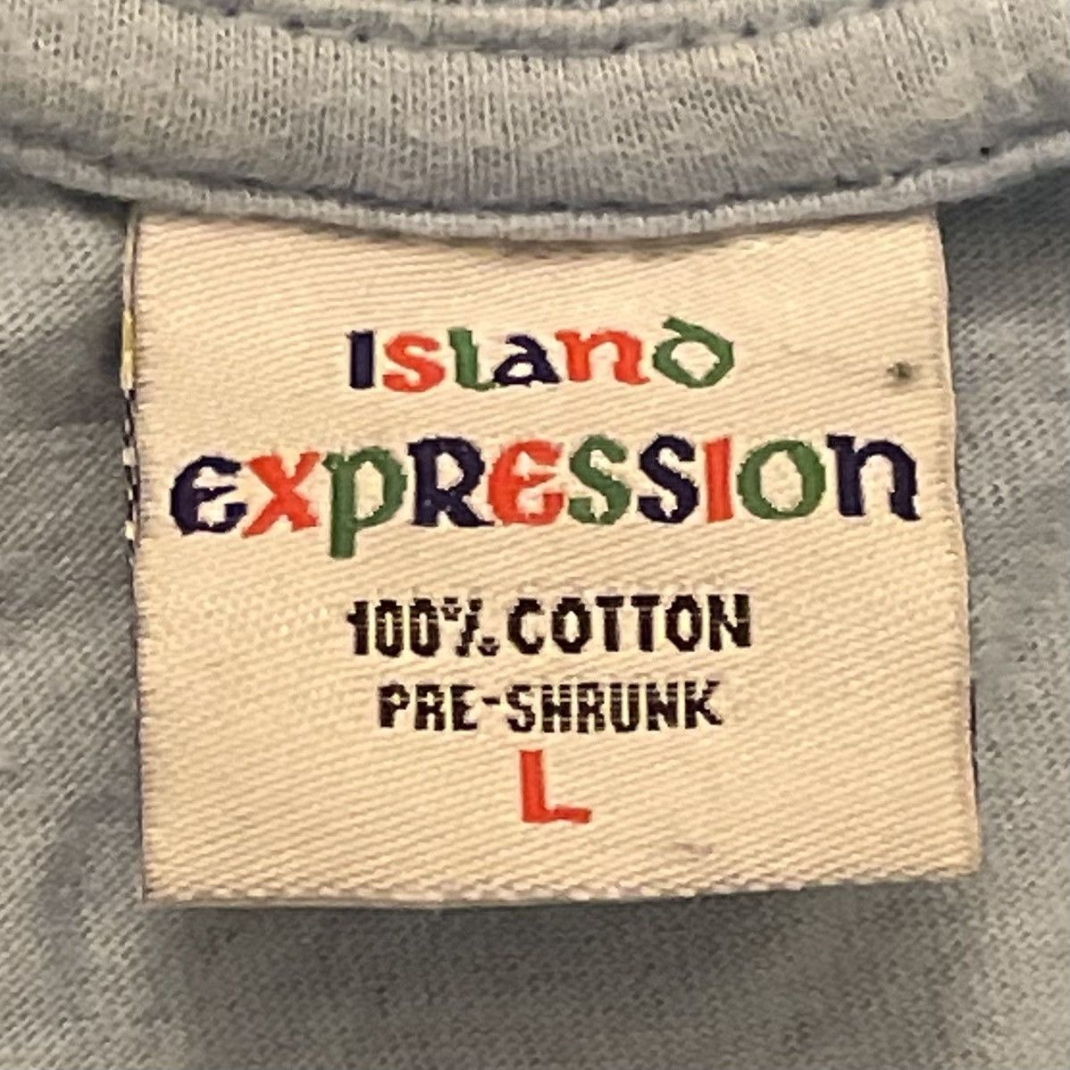 Vintage VTG Island Expression Dive Belize Graphic Blue SS T-Shirt Size US L / EU 52-54 / 3 - 5 Thumbnail