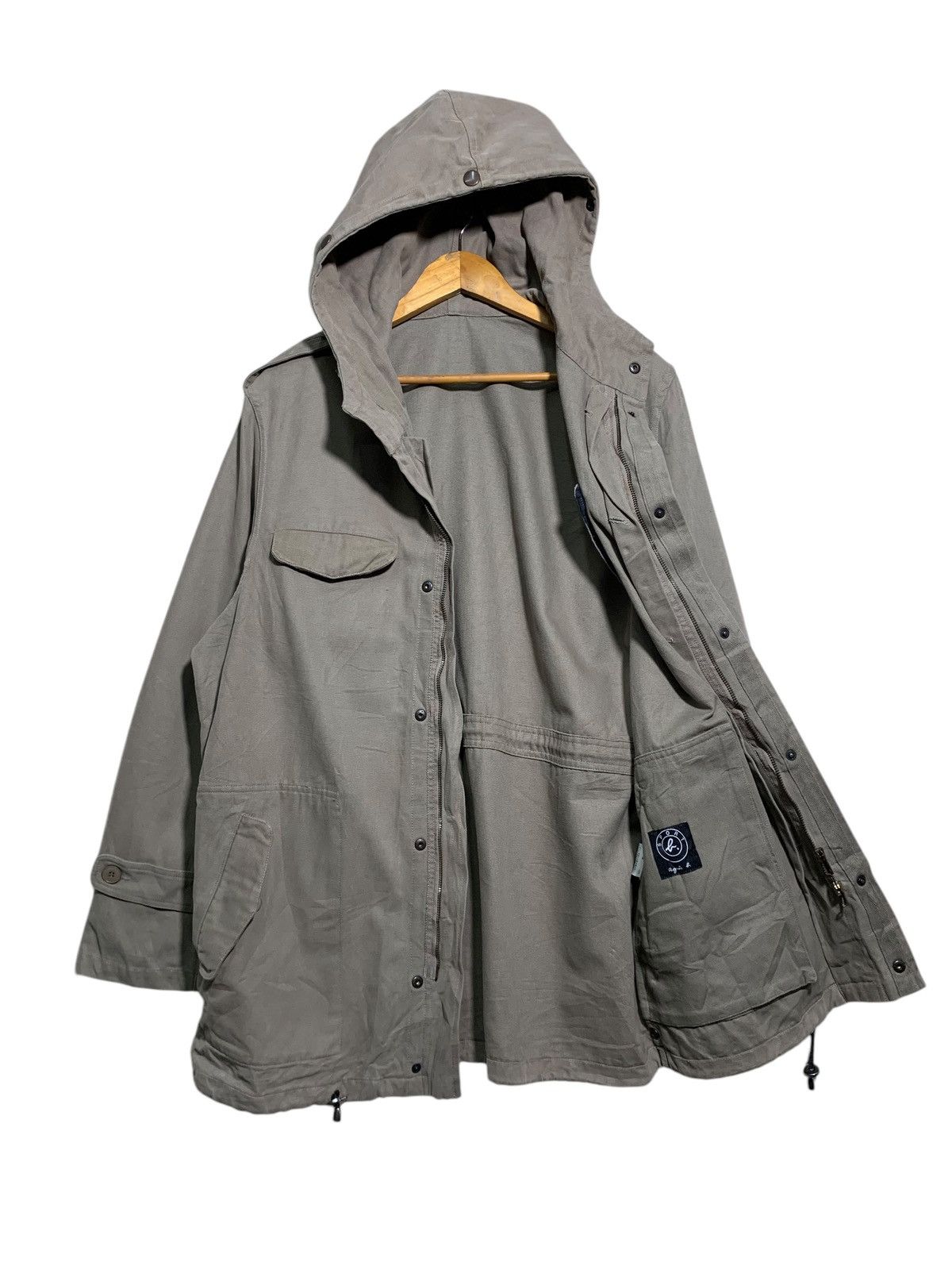 🔥AGNES B. SPORT DUCK CANVAS PARKA JACKETS MILITARY