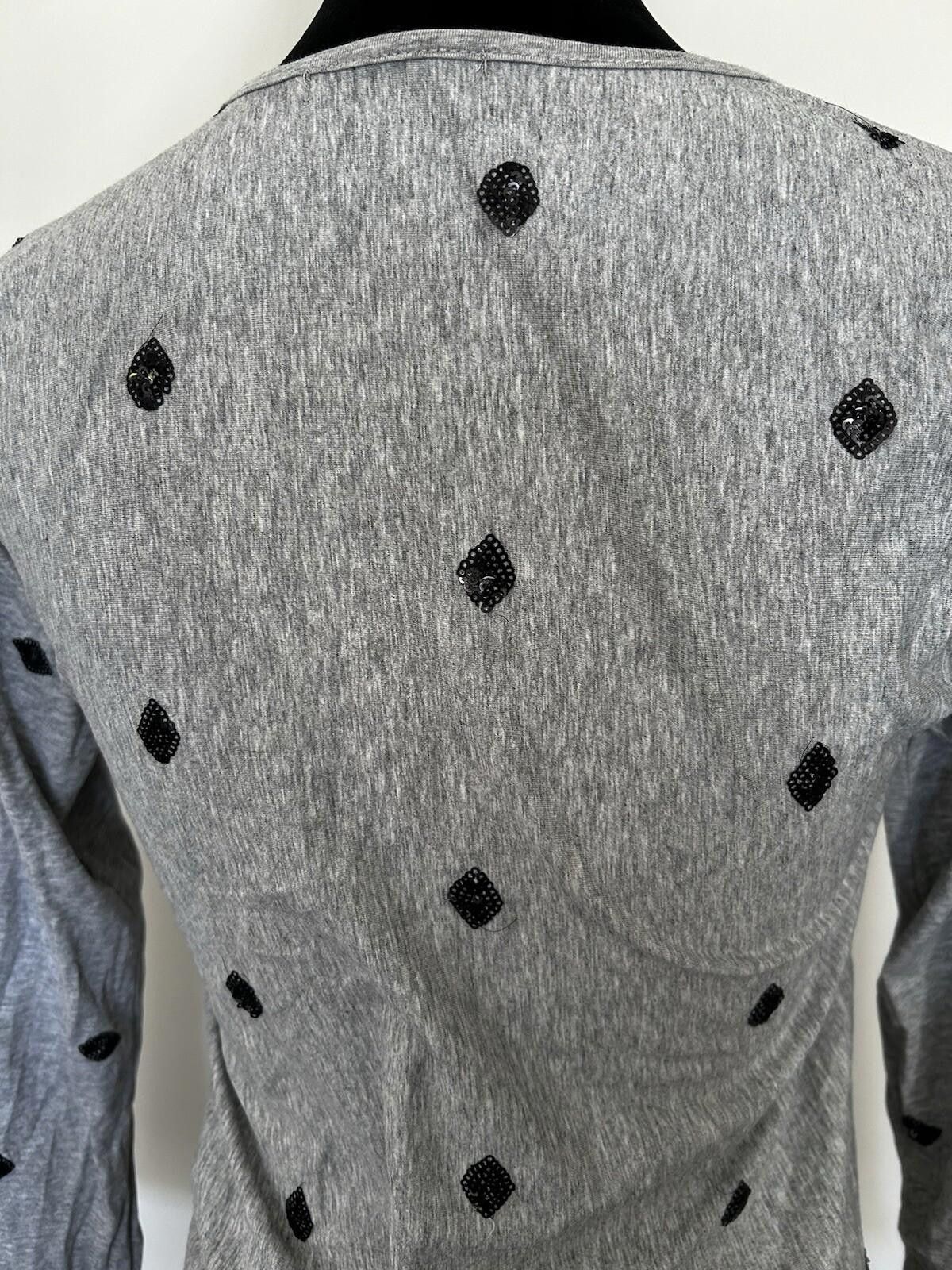 Other Cartel & Willow Long Sleeve Grey Sequin Diamond -Sz S (7) Size S / US 4 / IT 40 - 4 Thumbnail