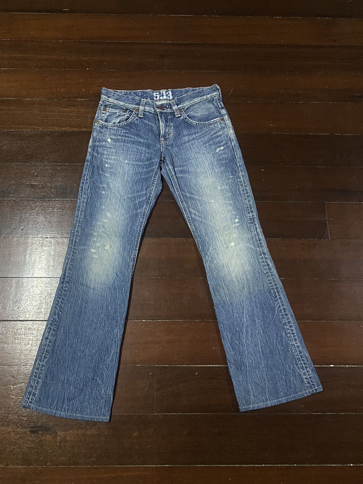 Edwin × If Six Was Nine × Japanese Brand FIRE 🔥 FLARE EDWIN 503 BLUE TRIP WIDE LEG BOOTCUT Size 32" / US 10 / IT 46 - 5 Thumbnail