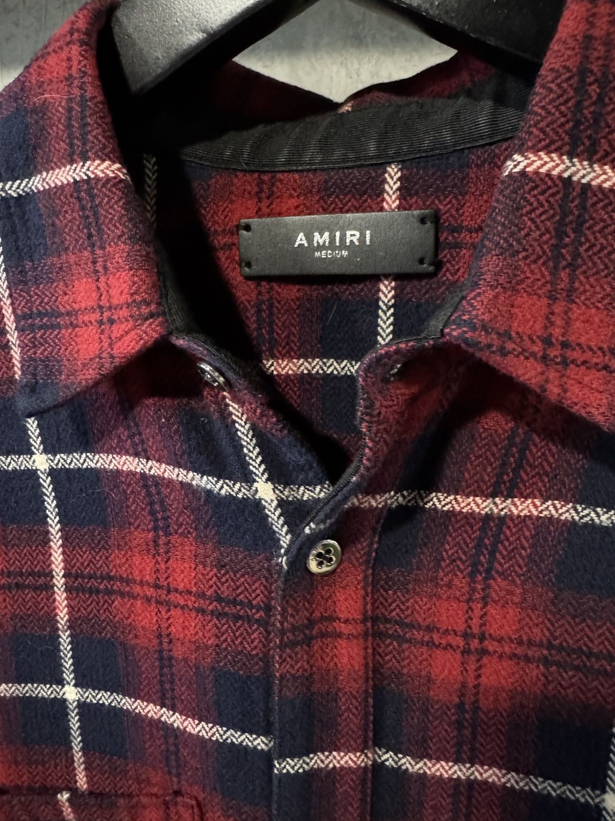 Amiri Distressed Flannel Size US M / EU 48-50 / 2 - 2 Thumbnail