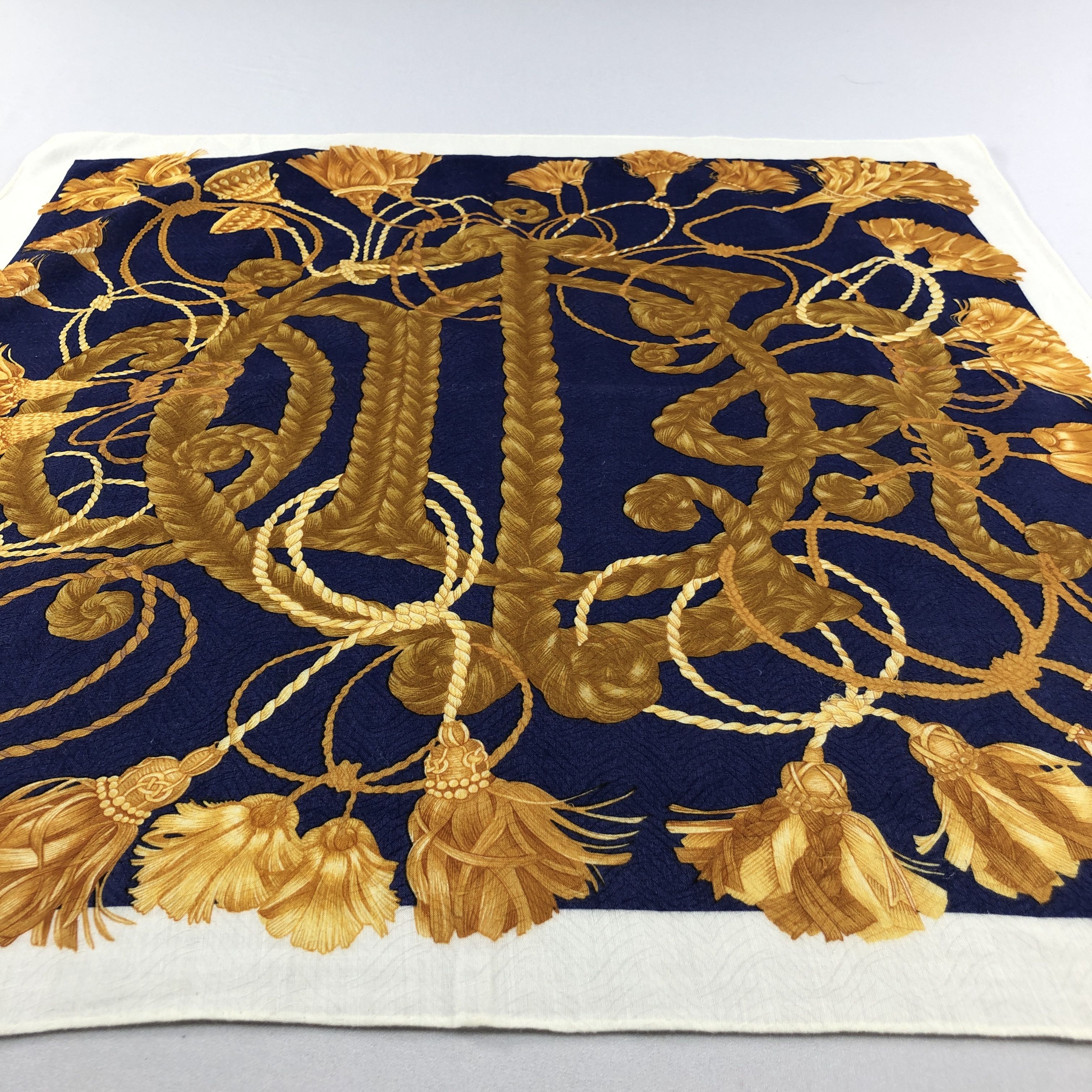 Christian Dior Monsieur Christian Dior Handkerchief Neckerchief Bandana H2840 Size ONE SIZE - 4 Thumbnail
