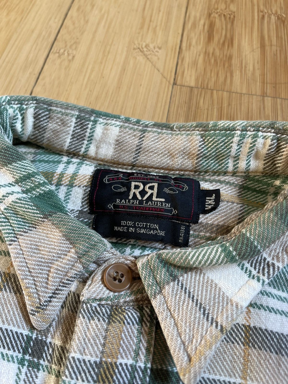 RRL Ralph Lauren Ralph Lauren RRL Heavyweight Plaid Flannel Shirt Size US XXL / EU 58 / 5 - 4 Thumbnail