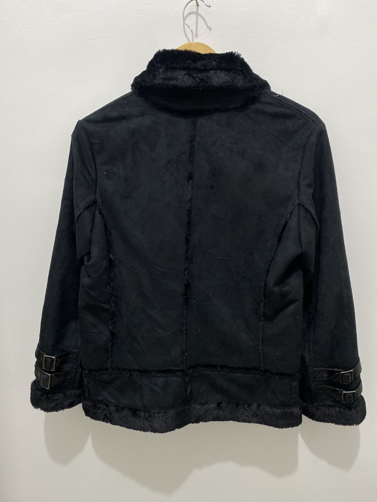 14th Addiction Buona Giornata Suede Leather Asymmetrical vkei fauxfurjacket Size US L / EU 52-54 / 3 - 6 Thumbnail