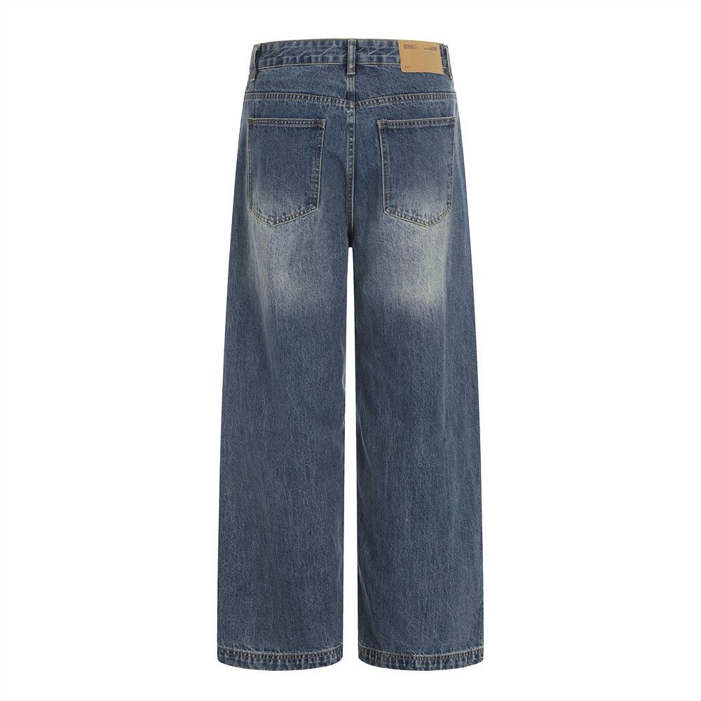 Jean American-style washed straight leg jeans vintage style Size US 32 / EU 48 - 2 Thumbnail
