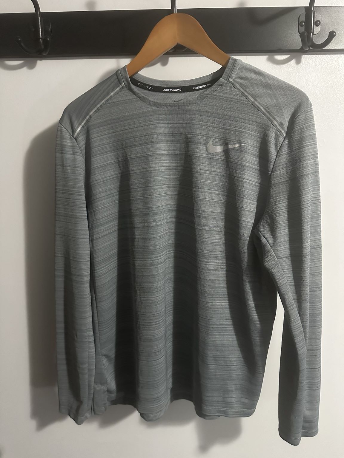 Nike Striped Nike Running Longsleeve Size US M / EU 48-50 / 2 - 1 Thumbnail