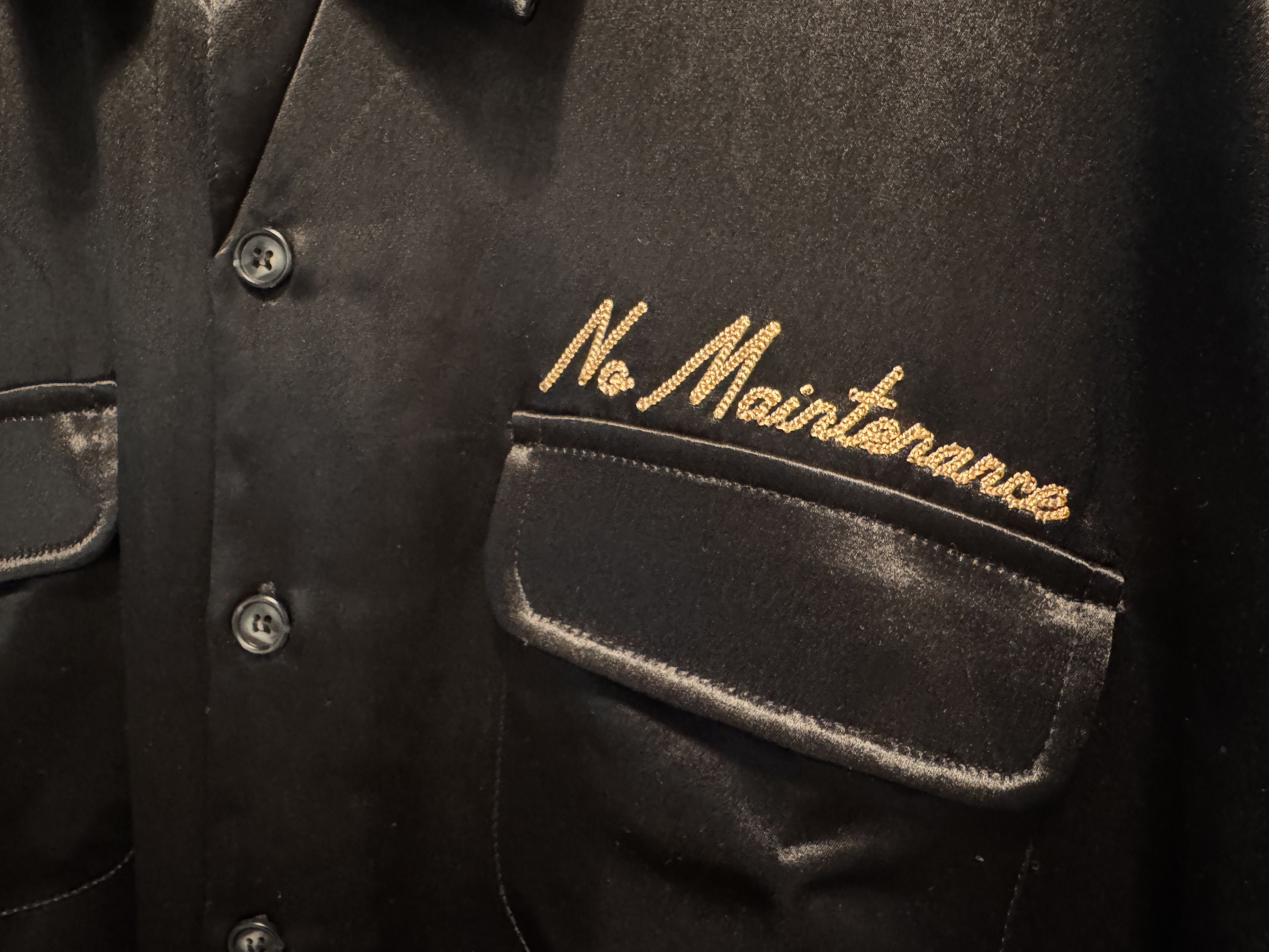 No Maintenance No Maintenance Chain Stich Acetate Shirt Size US L / EU 52-54 / 3 - 2 Thumbnail