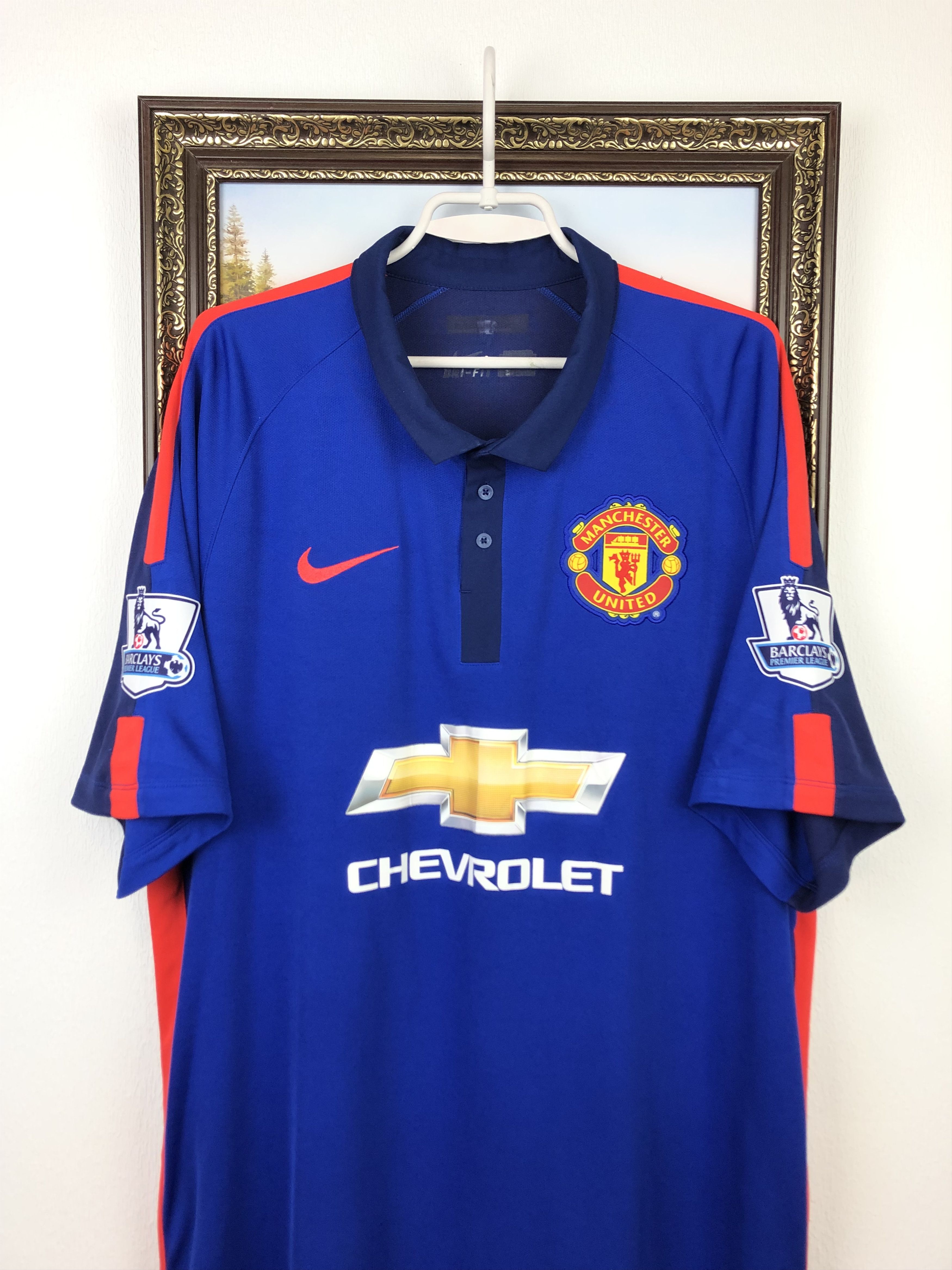 Nike Manchester United football shirt 2014 Soccer Nike Jersey Size US XXL / EU 58 / 5 - 2 Thumbnail