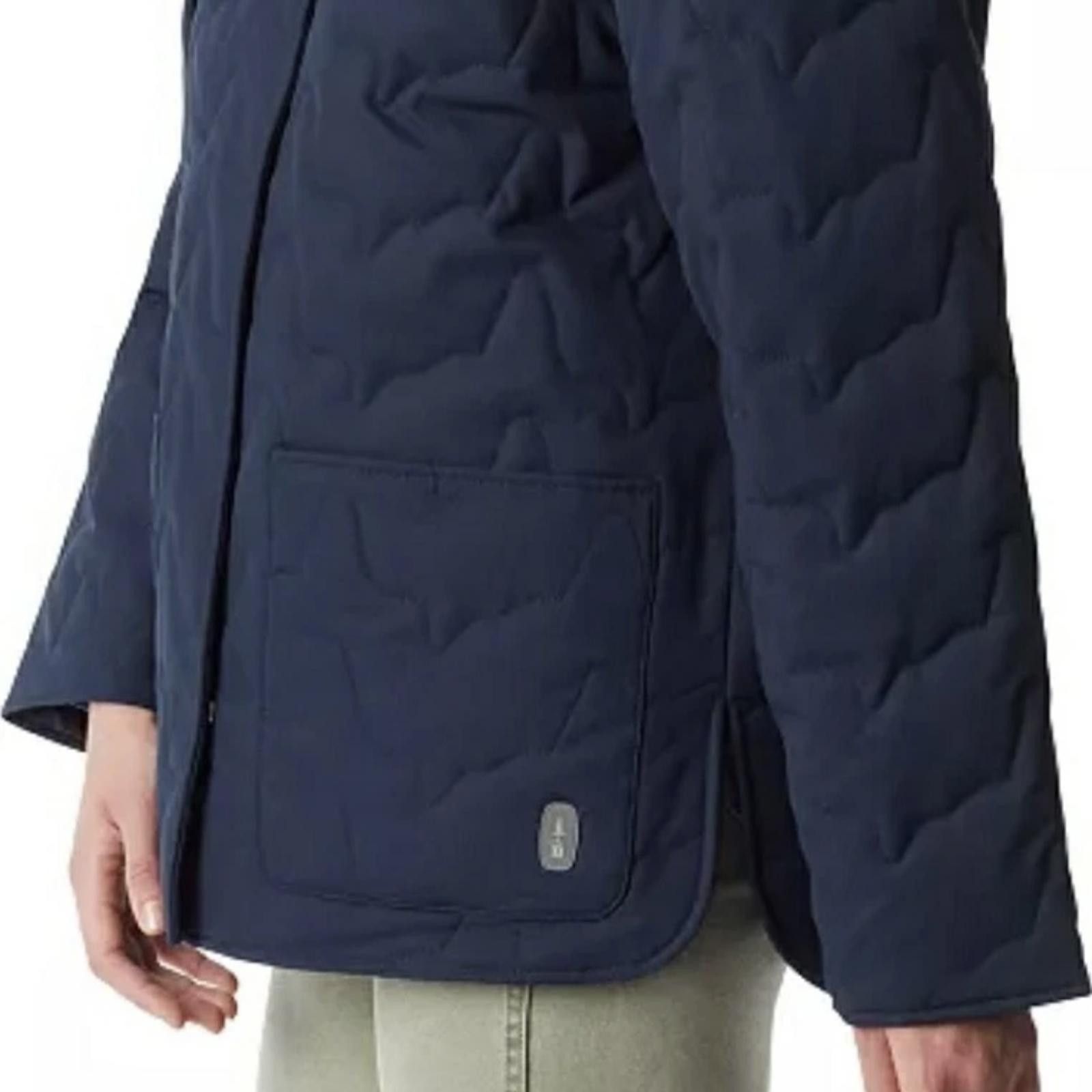 Designer Bass Outdoor Women Quilted Long-Sleeve Navy Jacket Size L Size L / US 10 / IT 46 - 3 Thumbnail