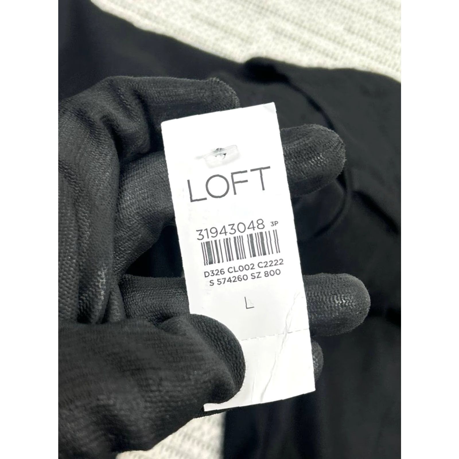 Loft Loft Pull On Tapered Leg Pants Womens Large Black Stretch High Rise Casual New Size 36" / US 14 / IT 50 - 7 Thumbnail