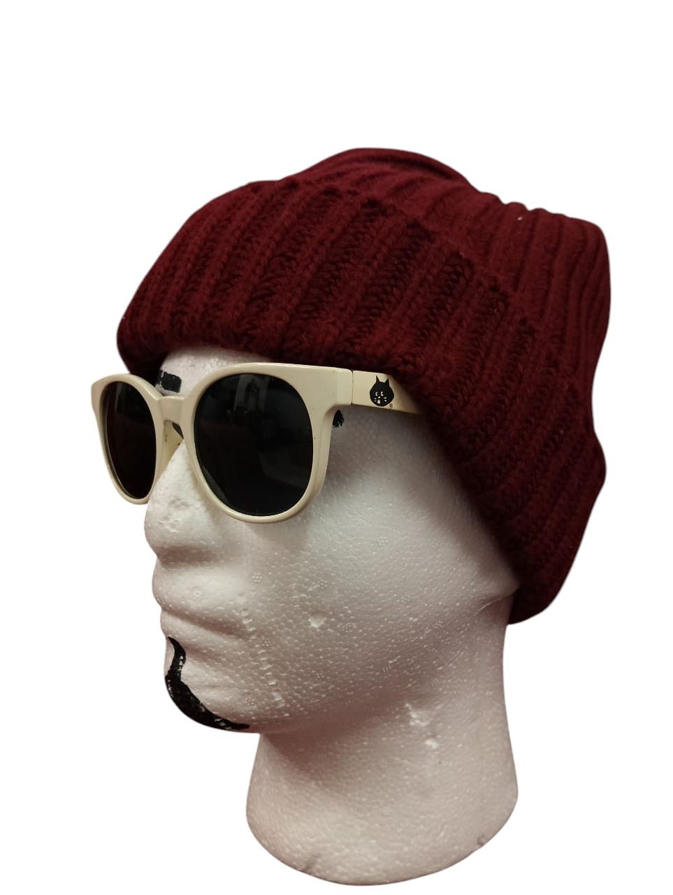 Undercover × Uniqlo 🔥Best Offer 🔥UNIQLO SNOWCAP BEANIE MAROON COLOUR Size ONE SIZE - 3 Thumbnail