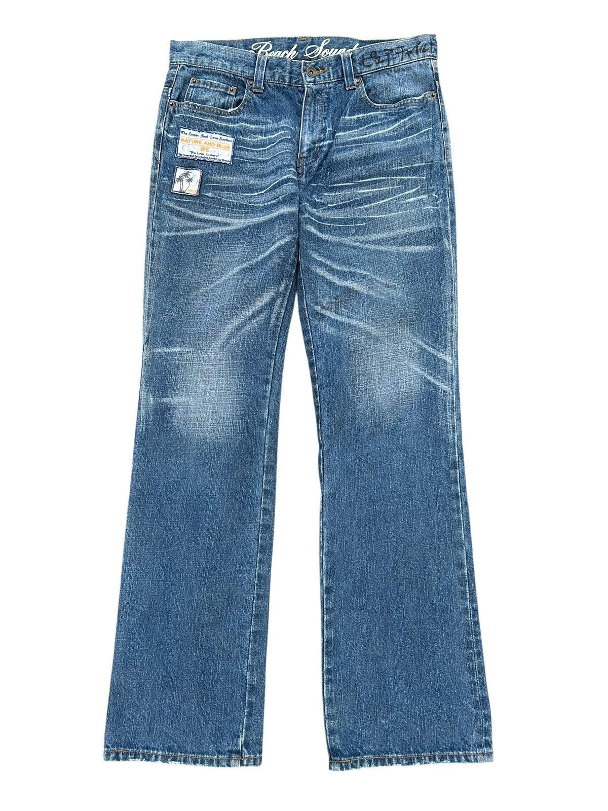 FLARE Beach Sound Japanese Style Denim Jeans ☠️🎌