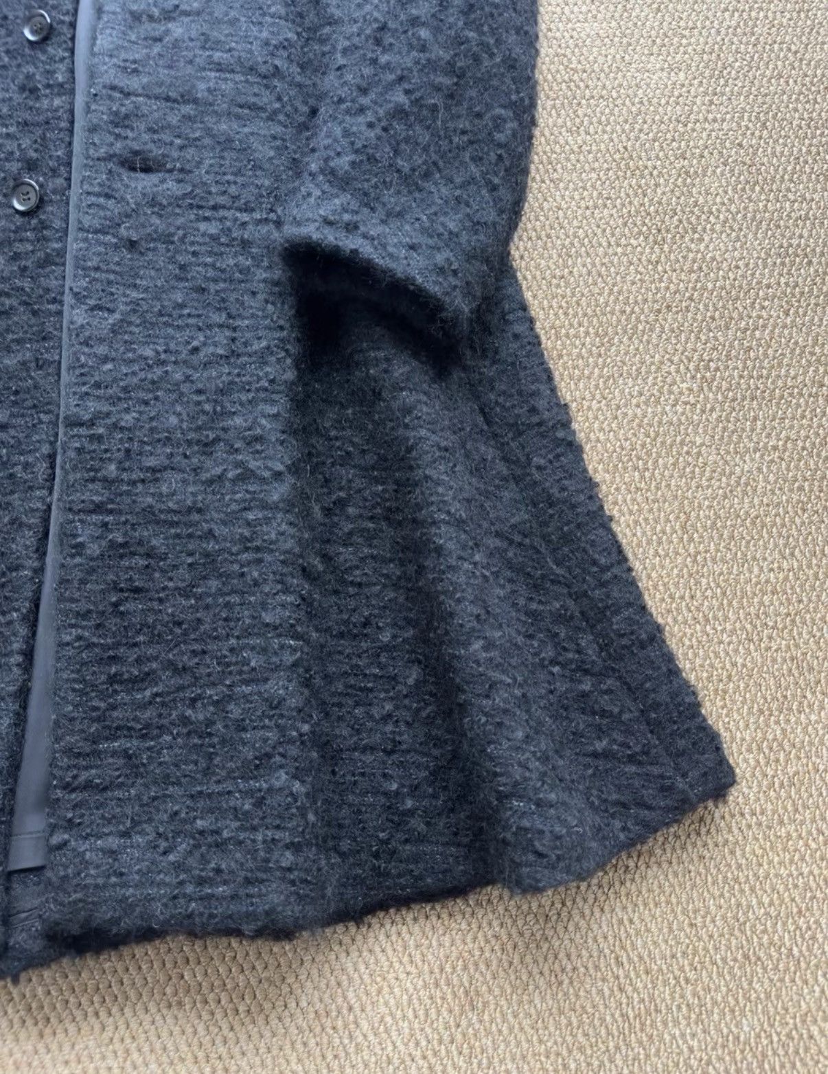 Comme des Garcons COMME des GARÇONS AD2018 Black Wool Blend Coat K23 Size S / US 4 / IT 40 - 2 Thumbnail