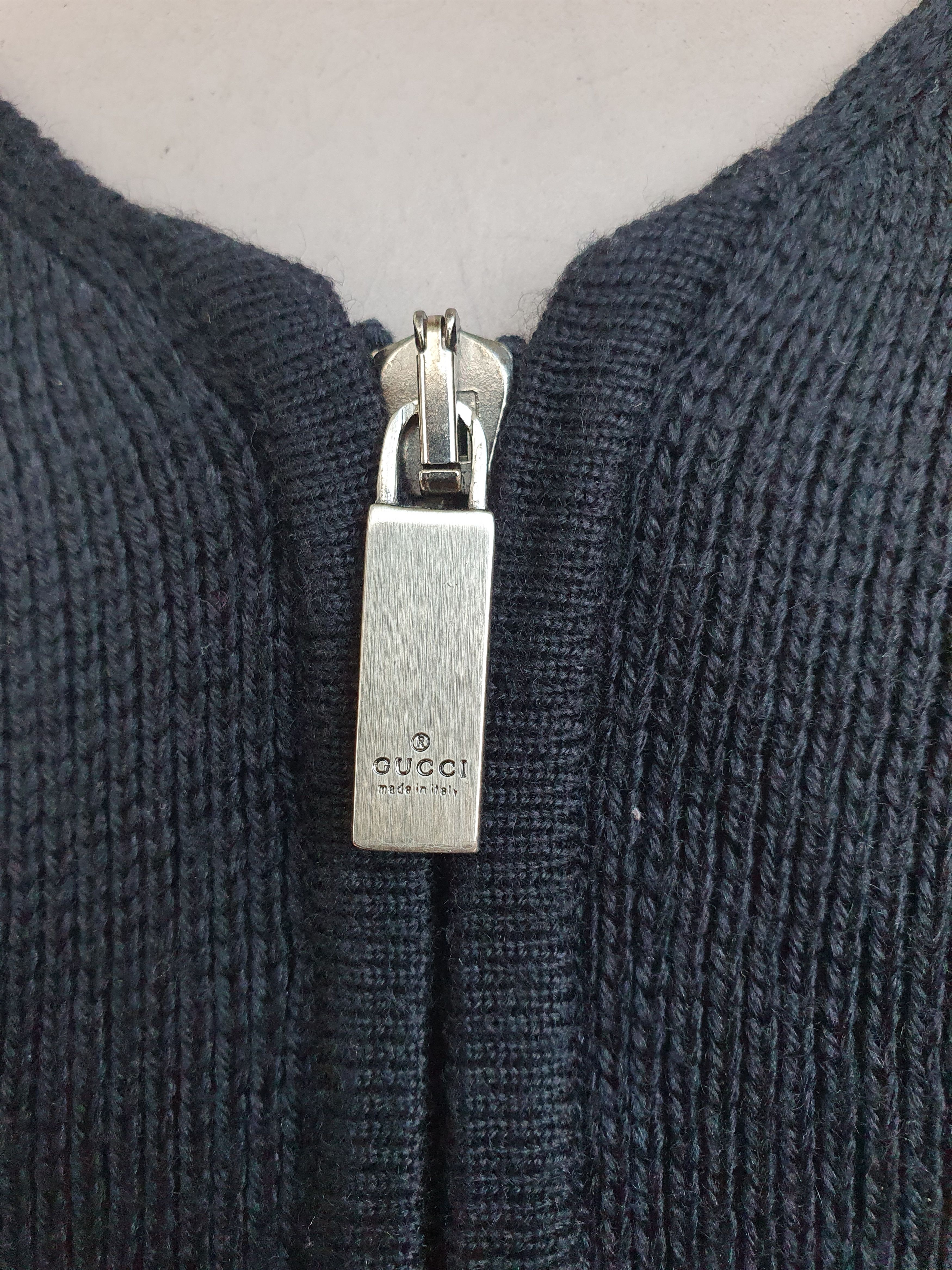 Gucci A/W 1998 wool zip cardigan Size M / US 6-8 / IT 42-44 - 4 Thumbnail