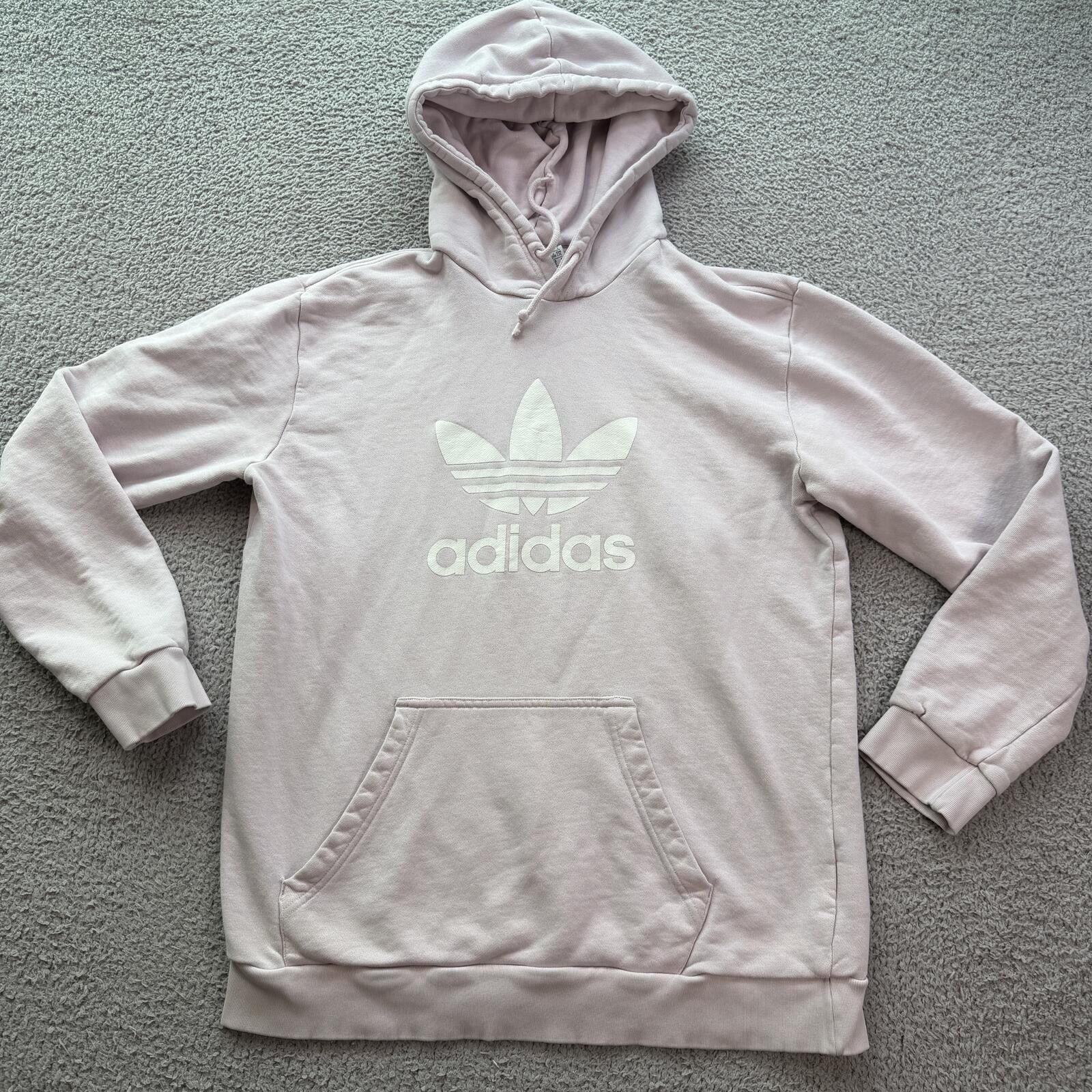 Adidas Adidas Originals Pink Trefoil Hoodie L Sweatshirt Womens Size L / US 10 / IT 46 - 1 Thumbnail