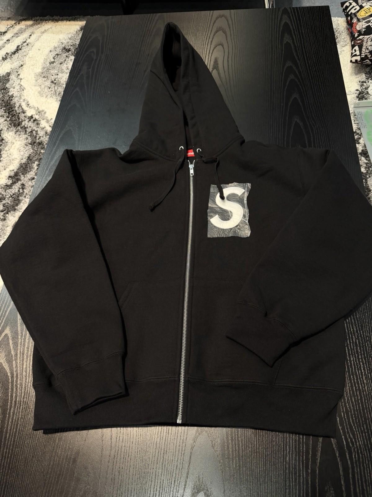 Supreme Supreme S Logo Zip Up Hooded Sweatshirt Black (Small) NEW Size US S / EU 44-46 / 1 - 4 Thumbnail