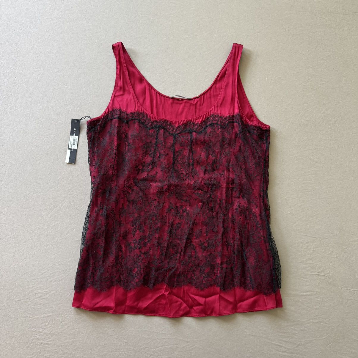 Elie Tahari Elie Tahari Gothic Lace Overlay Tank Top Size L / US 10 / IT 46 - 1 Thumbnail