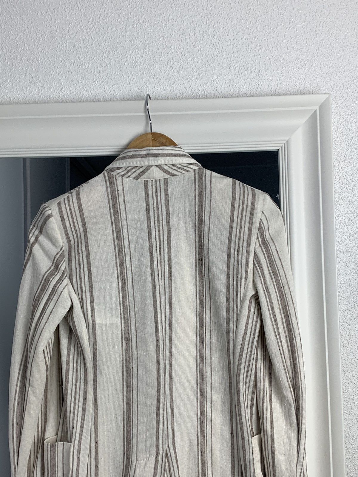 Max Mara Max Mara Blazer Linen Jacket Max Mara Striped Blazer Size:6 Size M / US 6-8 / IT 42-44 - 13 Thumbnail
