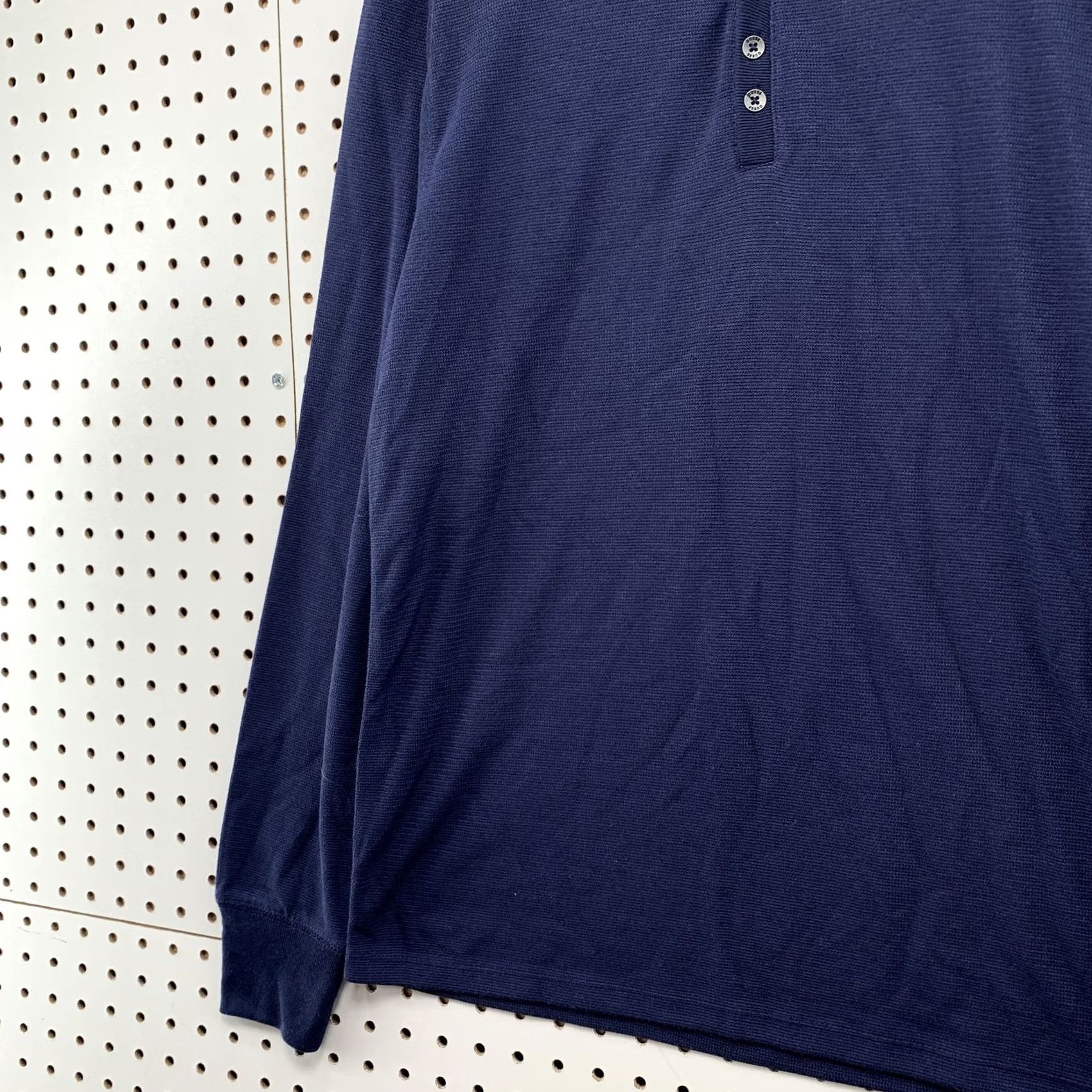 Guess GUESS Henley Blue Long Sleeve Knit Shirt Mens Medium Preppy Casual Size US M / EU 48-50 / 2 - 3 Thumbnail