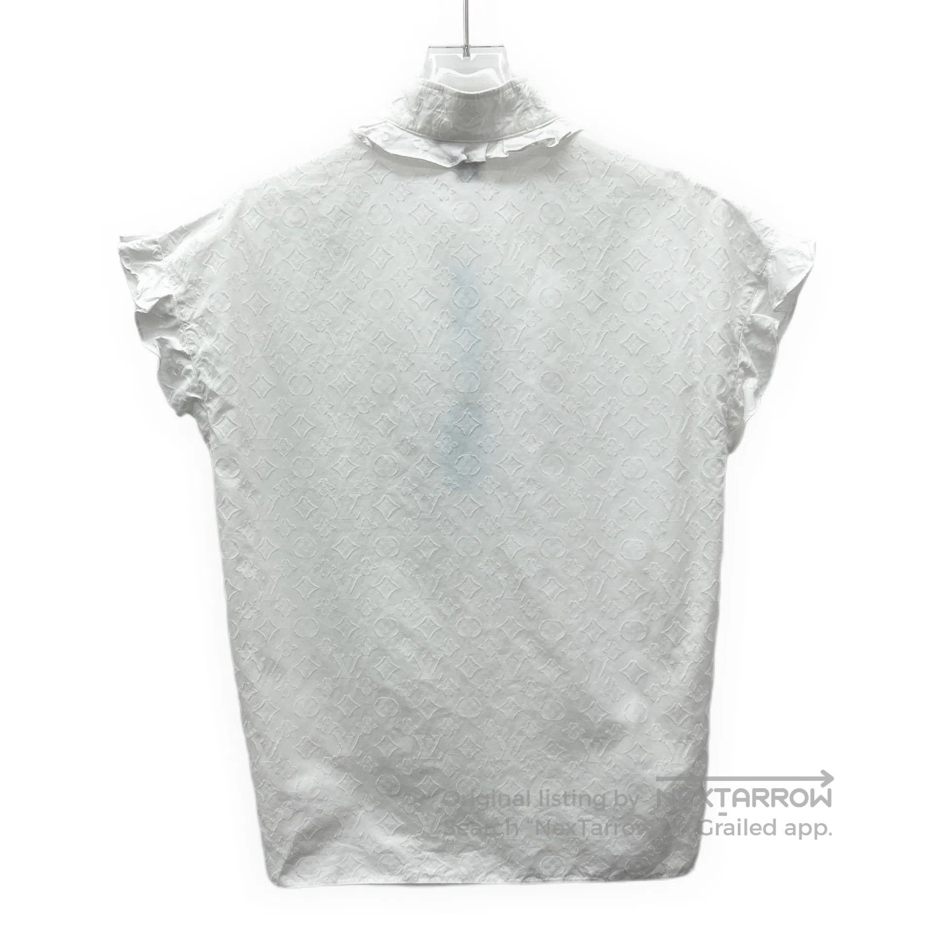 Thom Browne Thom Browne White logo jacquard full-print stand collar sl Size XS / US 0-2 / IT 36-38 - 2 Thumbnail