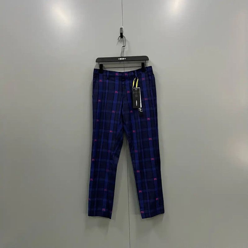 Burberry Burberry Men's Summer Blue Cotton Check Pants Size US 32 / EU 48 - 1 Thumbnail