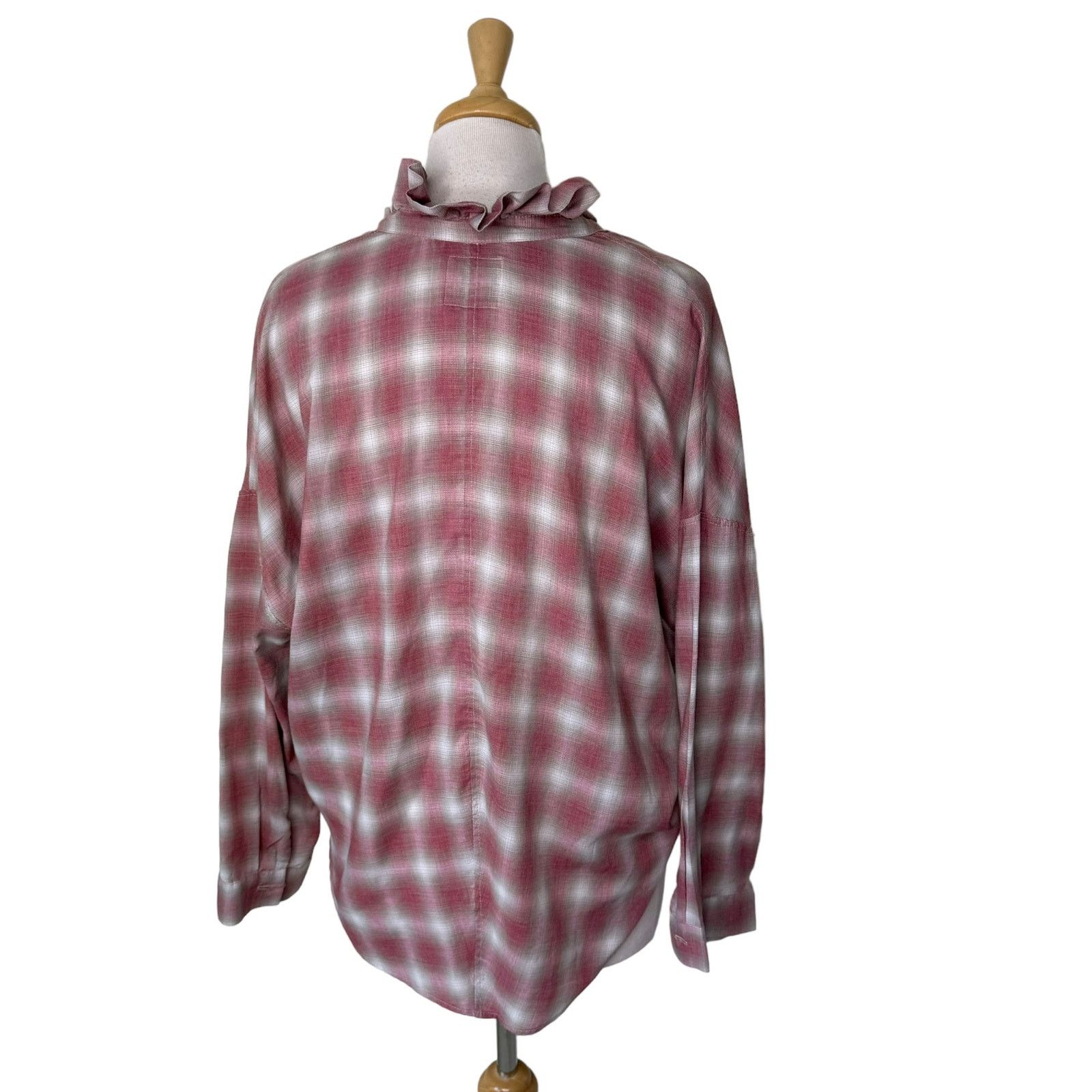 Other A SHIRT THING PENELOPE PLAID Ruffle Collar Size Small Size S / US 4 / IT 40 - 7 Thumbnail