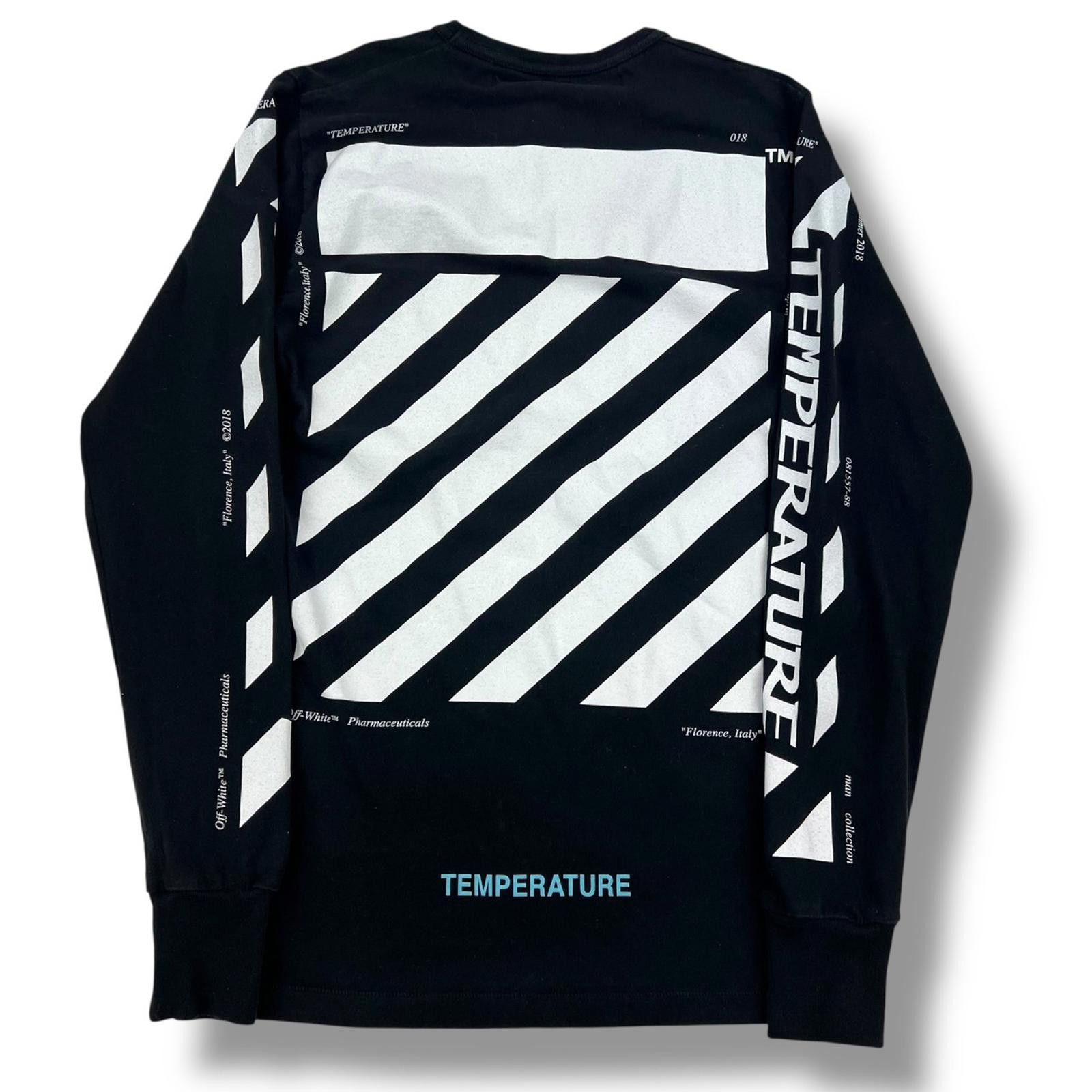 Off-White Off-White Temperature Diagonal Long Sleeve T Shirt Size US S / EU 44-46 / 1 - 2 Thumbnail