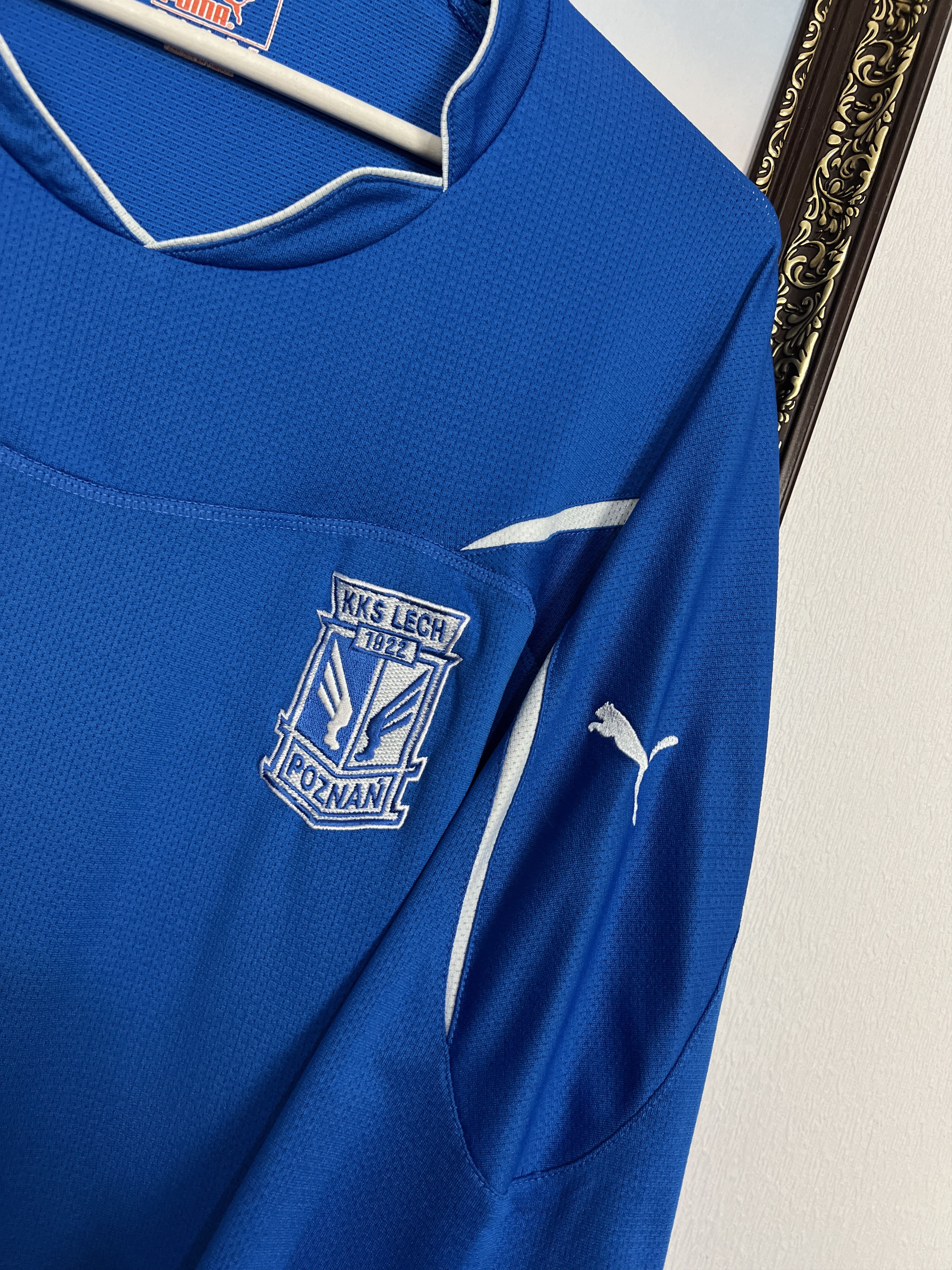 Puma Lech Poznan football shirt 2011 Soccer Long Sleeve Jersey Size US XXL / EU 58 / 5 - 4 Thumbnail