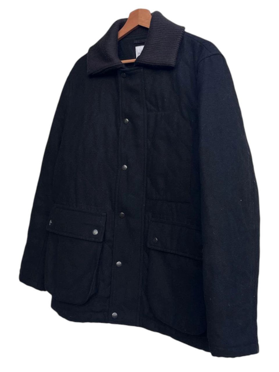 JW Anderson × Japanese Brand JW Anderson x Uniqlo Black Wool-Blend Quilted Jacket Size US L / EU 52-54 / 3 - 6 Thumbnail
