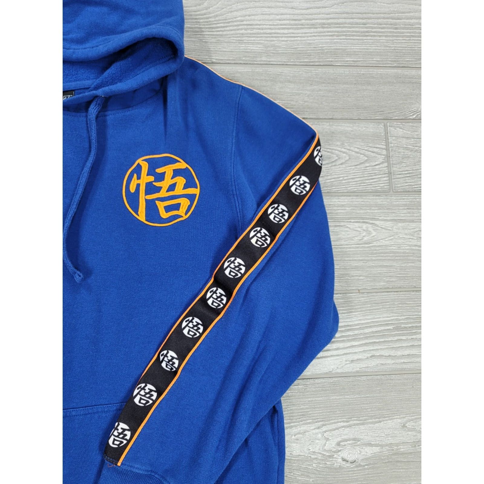 Vintage Dragon Ball Z Hoodie Mens Large Blue Embroidered Goku Logo Anime Sweatshirt Pullover Hooded Pocket CGI? Size US L / EU 52-54 / 3 - 4 Thumbnail